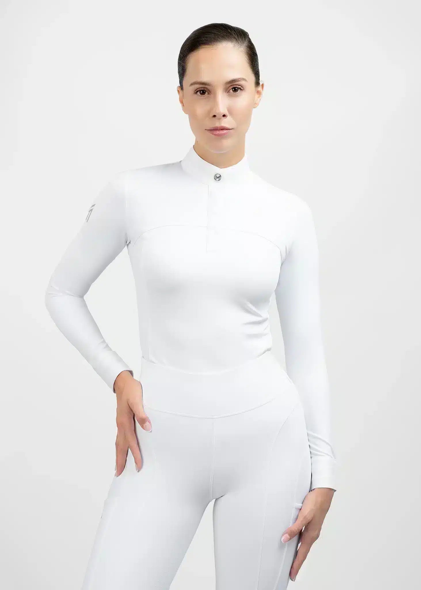 Maximilian Equestrian Era Long Sleeve Show Shirt White by Maximilian Equestrian at Try a Bit