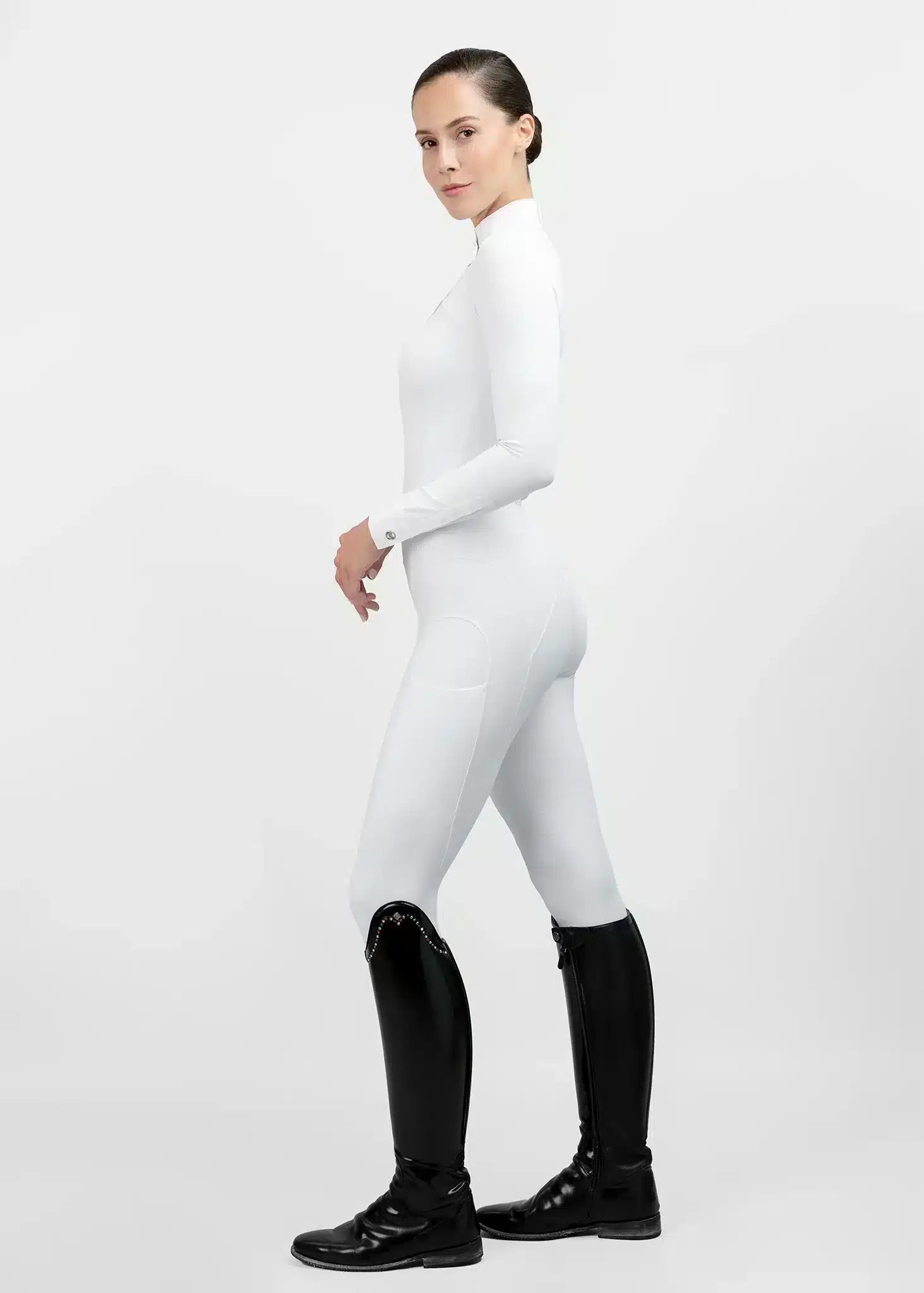Maximilian Equestrian Era Long Sleeve Show Shirt White by Maximilian Equestrian at Try a Bit
