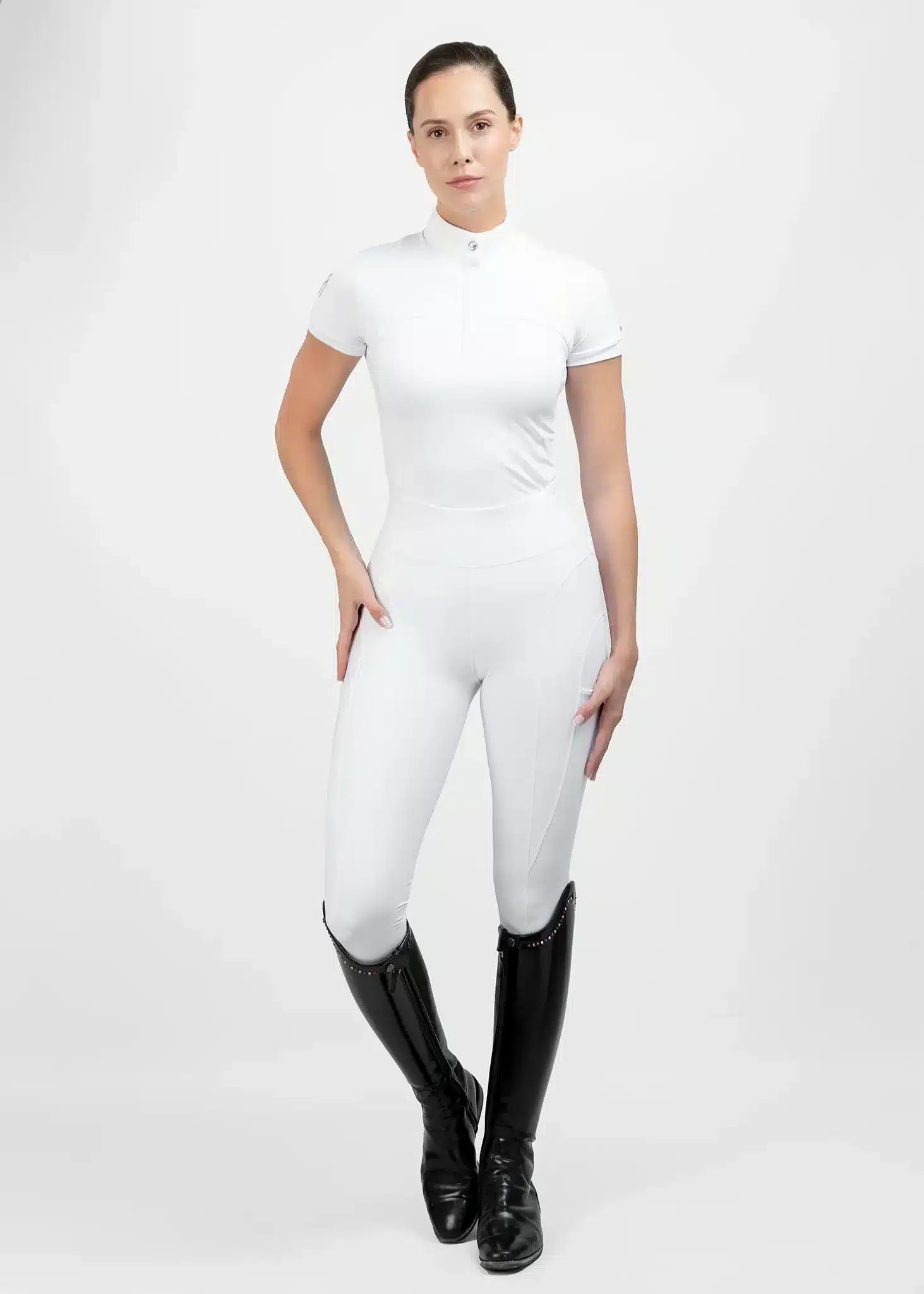 Maximilian Equestrian Era Short Sleeve Show Shirt White by Maximilian Equestrian at Try a Bit