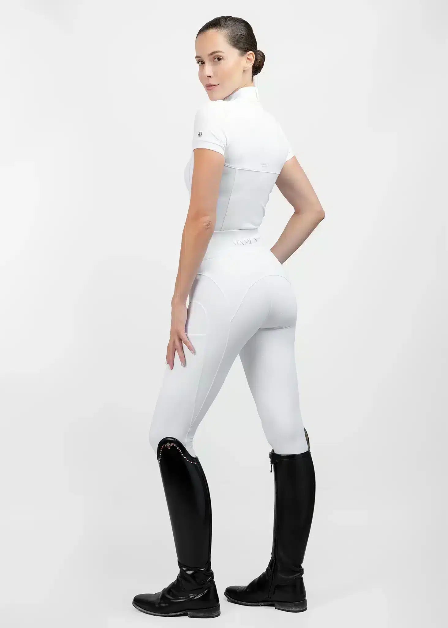 Maximilian Equestrian Era Short Sleeve Show Shirt White by Maximilian Equestrian at Try a Bit