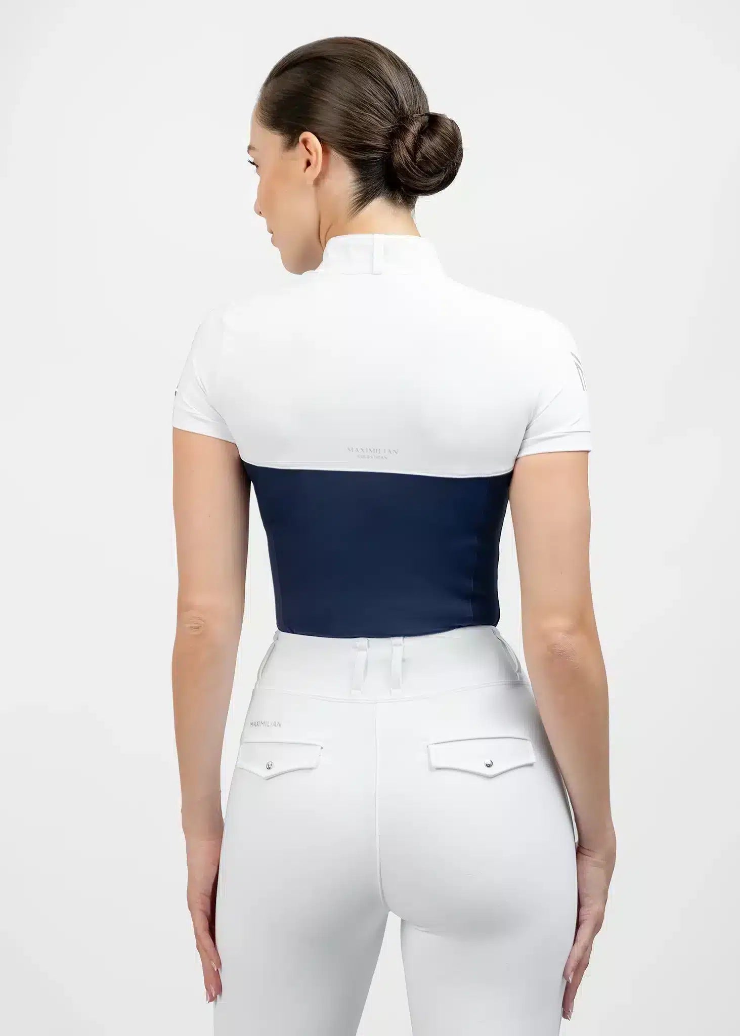 Maximilian Equestrian Era Short Sleeve Show Shirt Navy by Maximilian Equestrian at Try a Bit