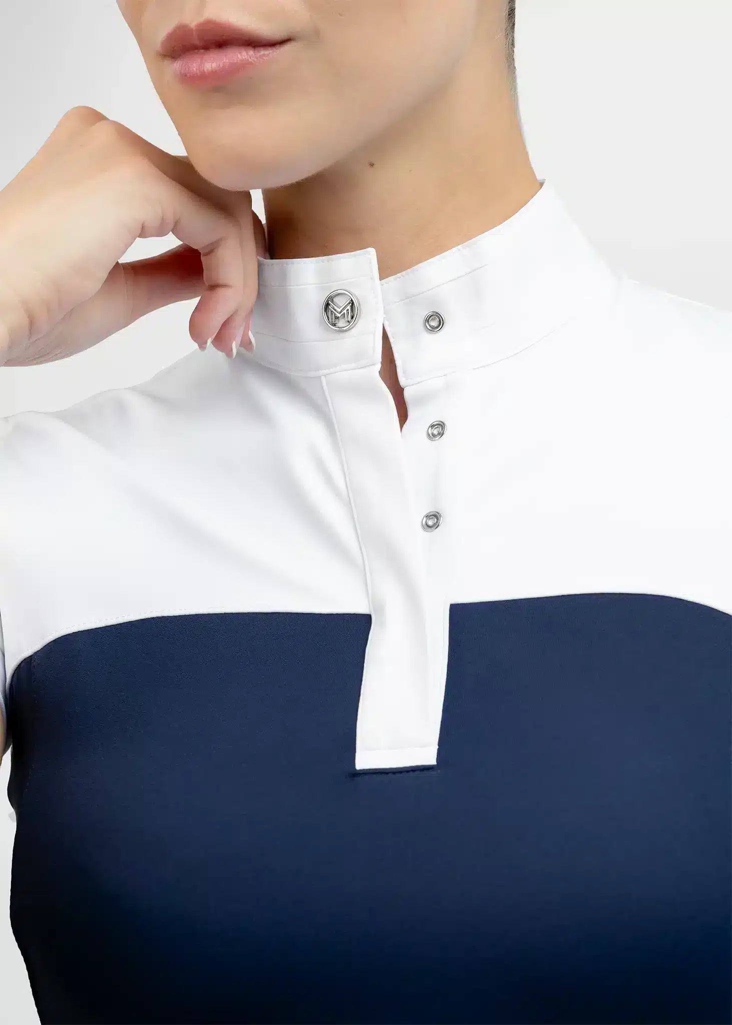 Maximilian Equestrian Era Short Sleeve Show Shirt Navy by Maximilian Equestrian at Try a Bit