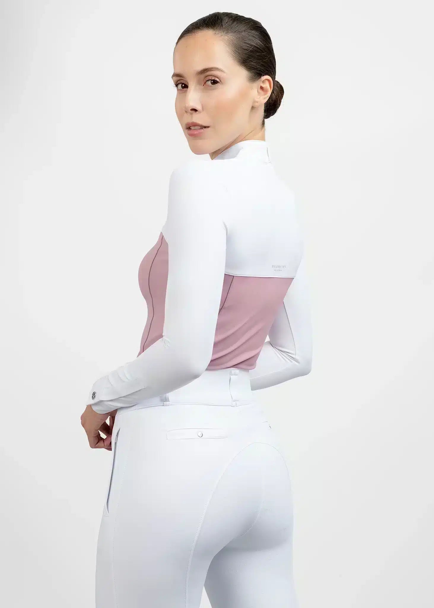 Maximilian Equestrian Era Long Sleeve Show Shirt Mauve by Maximilian Equestrian at Try a Bit