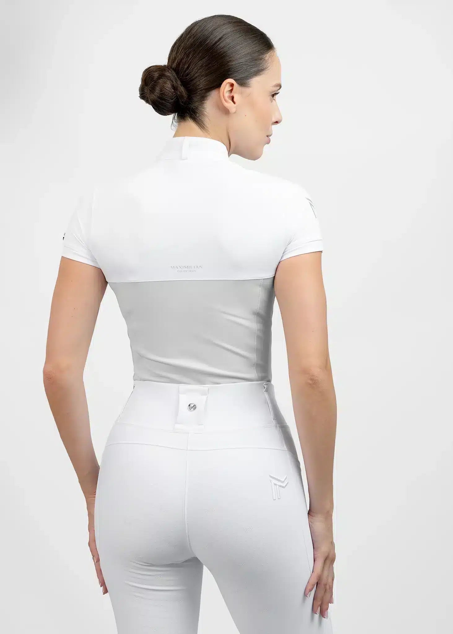 Maximilian Equestrian Era Short Sleeve Show Shirt Glacier by Maximilian Equestrian at Try a Bit