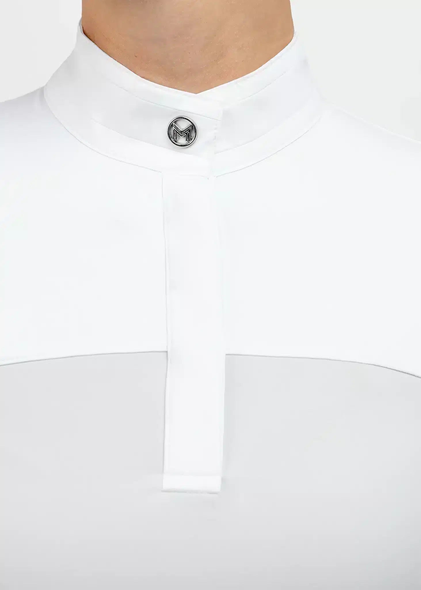 Maximilian Equestrian Era Long Sleeve Show Shirt Grey by Maximilian Equestrian at Try a Bit