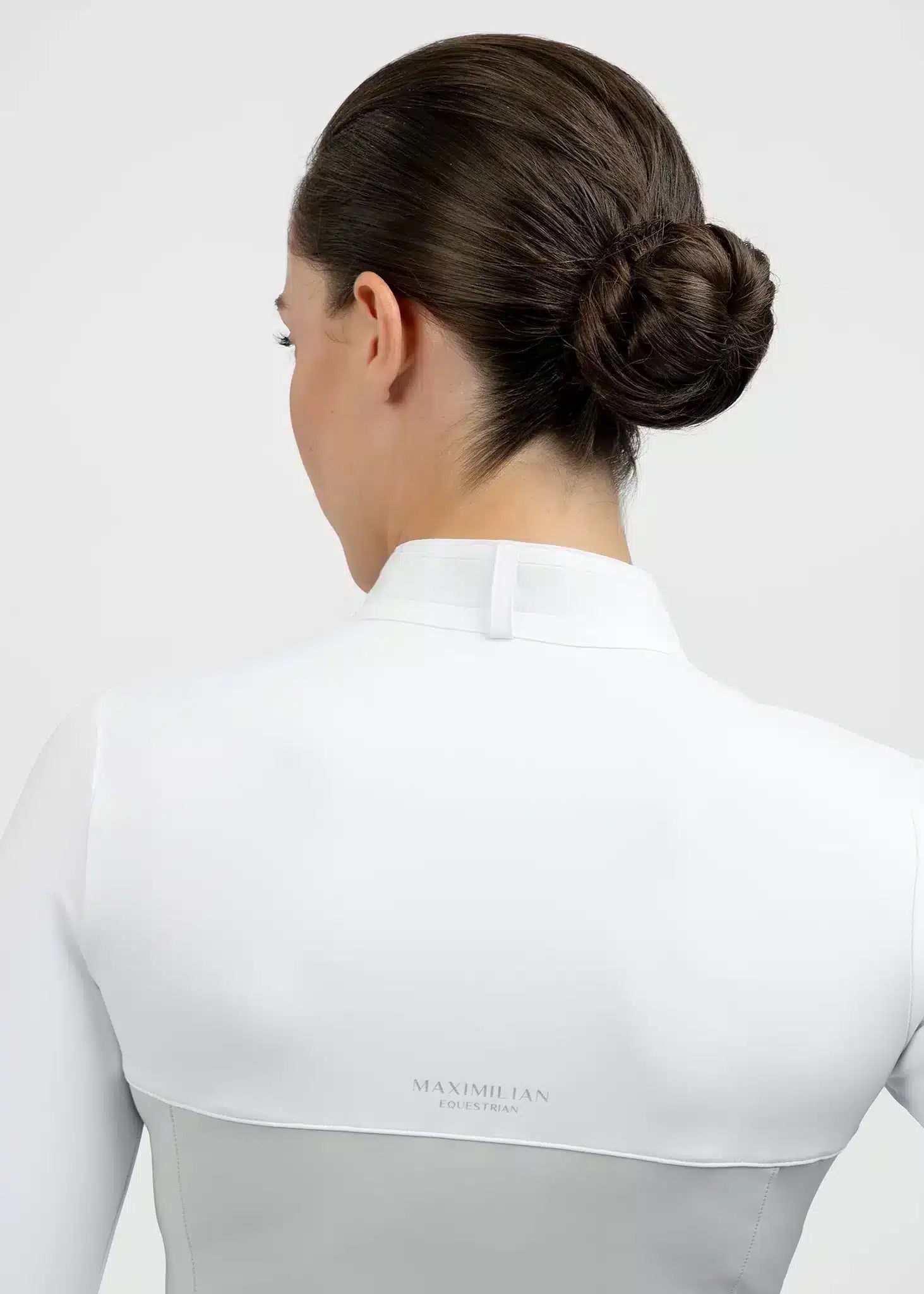 Maximilian Equestrian Era Long Sleeve Show Shirt Grey by Maximilian Equestrian at Try a Bit