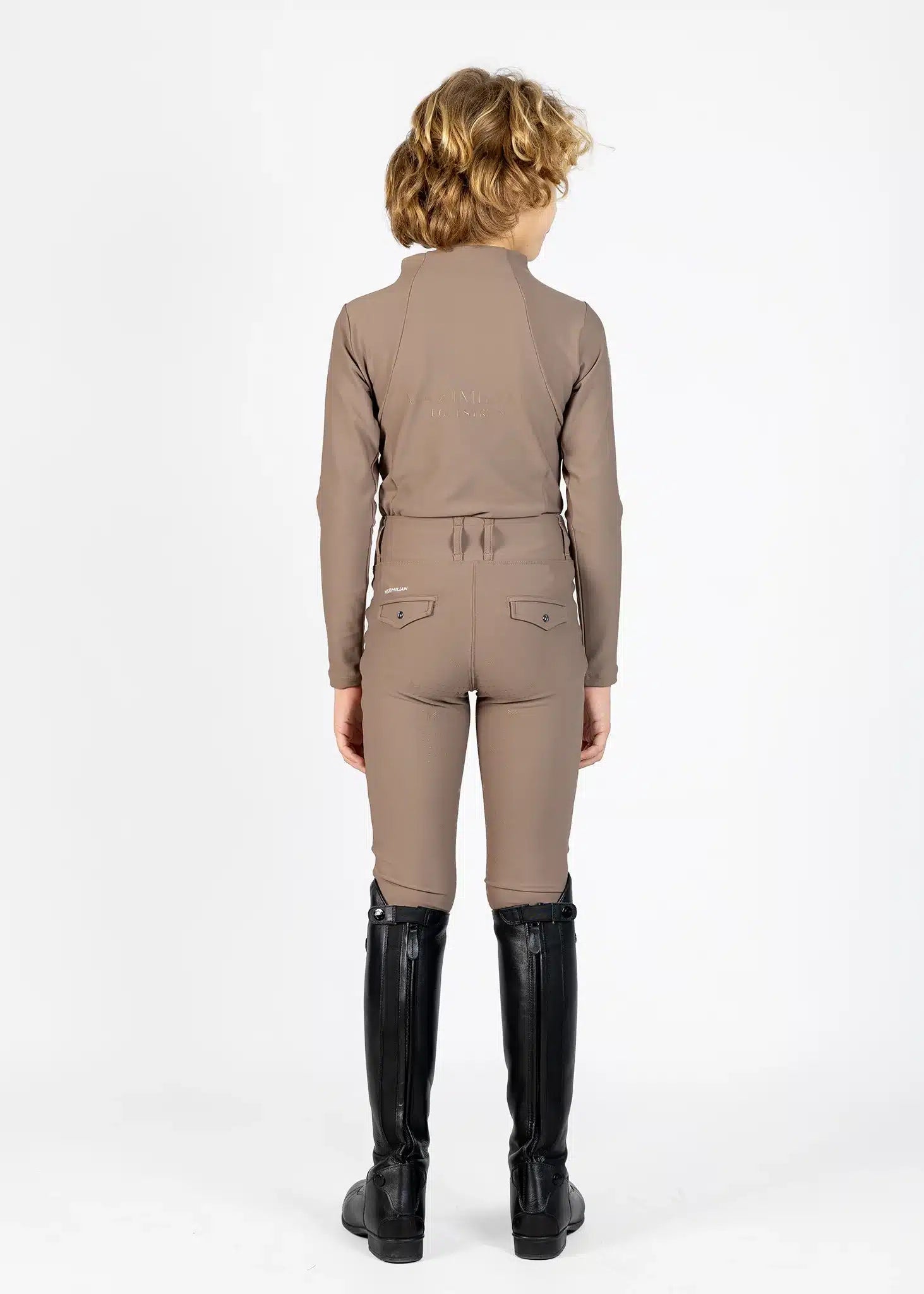 Maximilian Equestrian YR Long Sleeve Base Layer (Nougat) by Maximilian Equestrian at Try a Bit