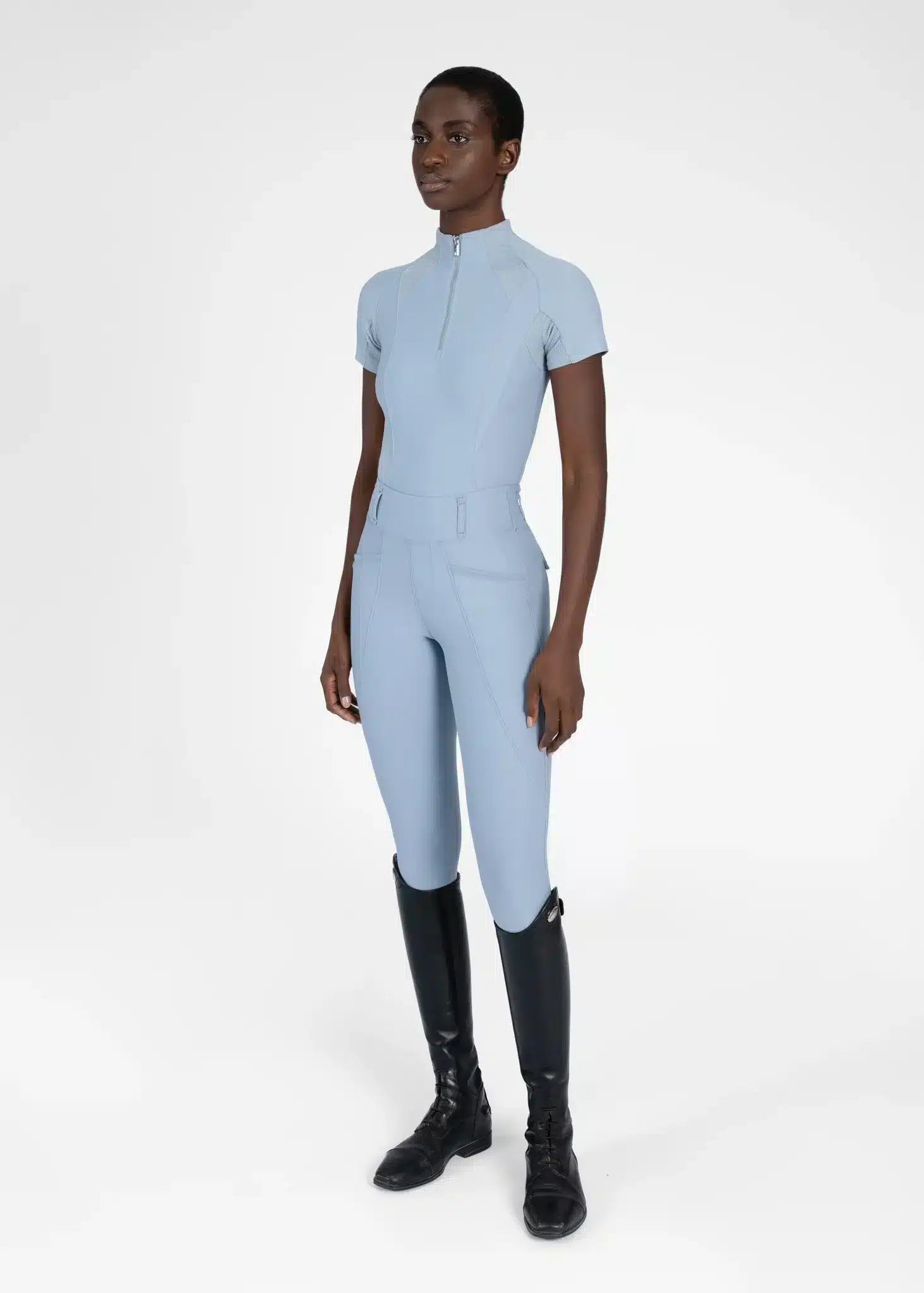 Maximilian Equestrian Frame Short Sleeve Base Layer - Performance Riding Top by Maximilian Equestrian at Try a Bit
