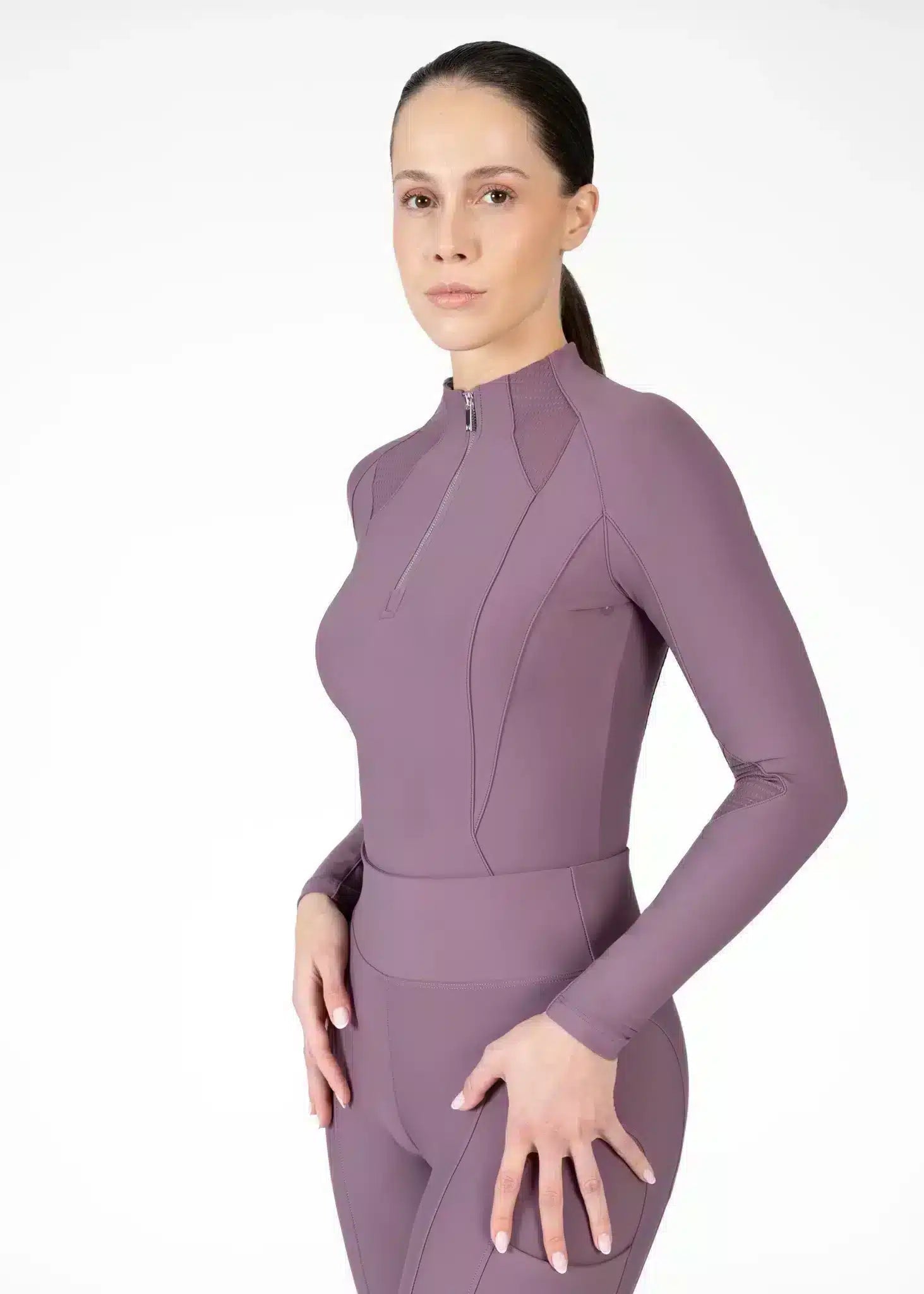 Maximilian Equestrian Frame Long Sleeve Base Layer Performance Riding Top by Maximilian Equestrian at Try a Bit