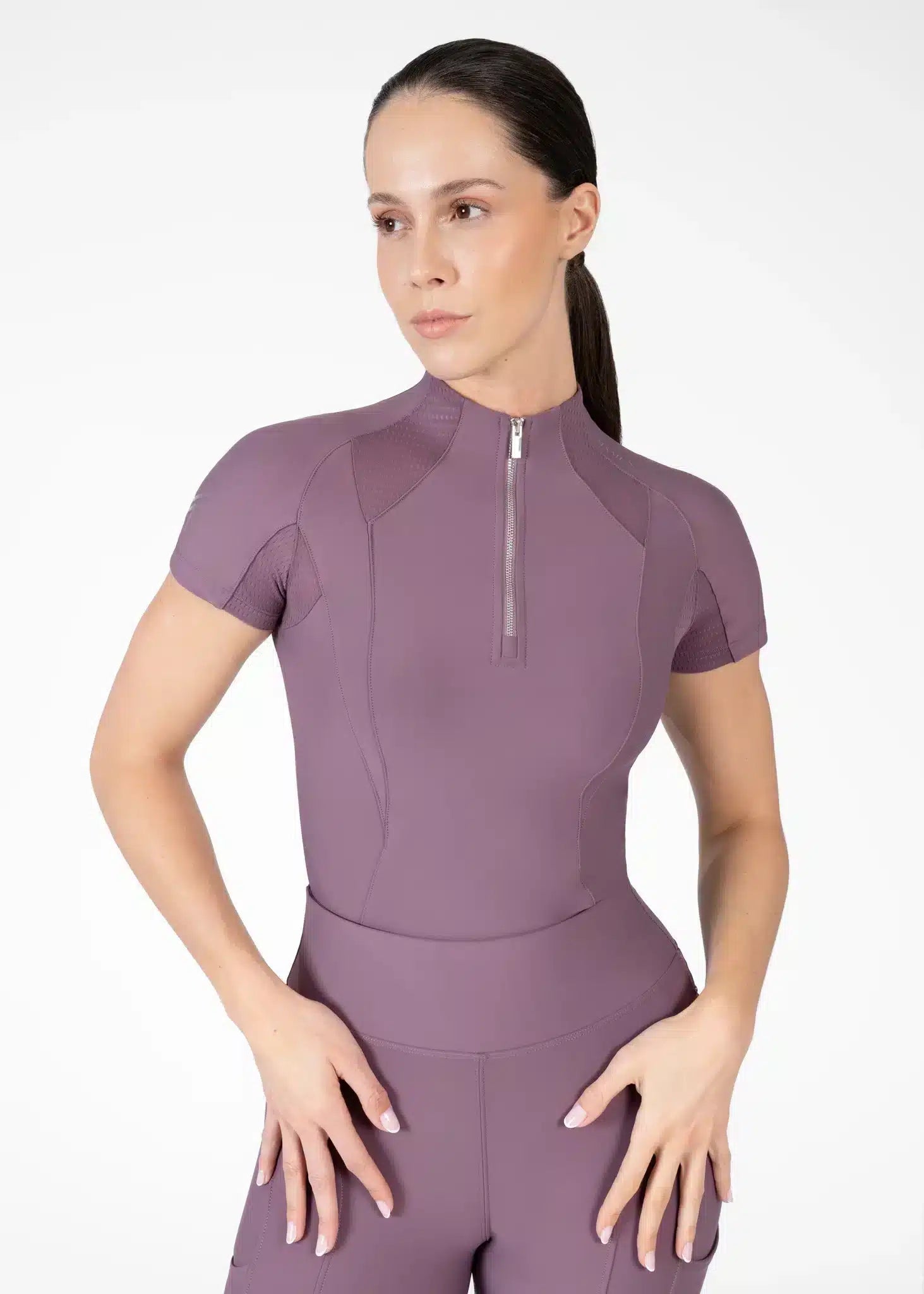Maximilian Equestrian Frame Short Sleeve Base Layer - Performance Riding Top by Maximilian Equestrian at Try a Bit