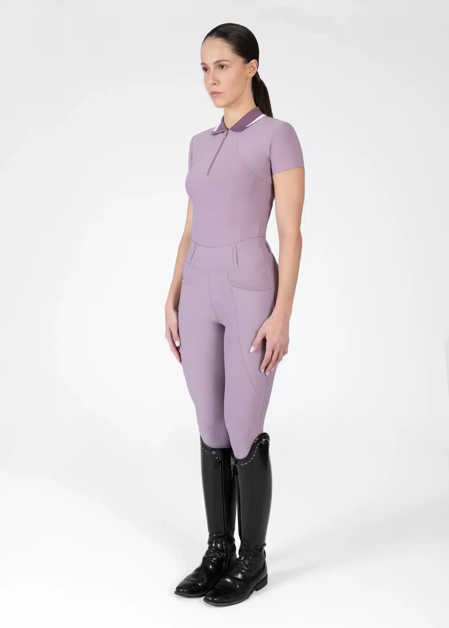 Maximilian Equestrian Concept Short Sleeve Polo Shirt — Performance Riding Tee by Maximilian Equestrian at Try a Bit