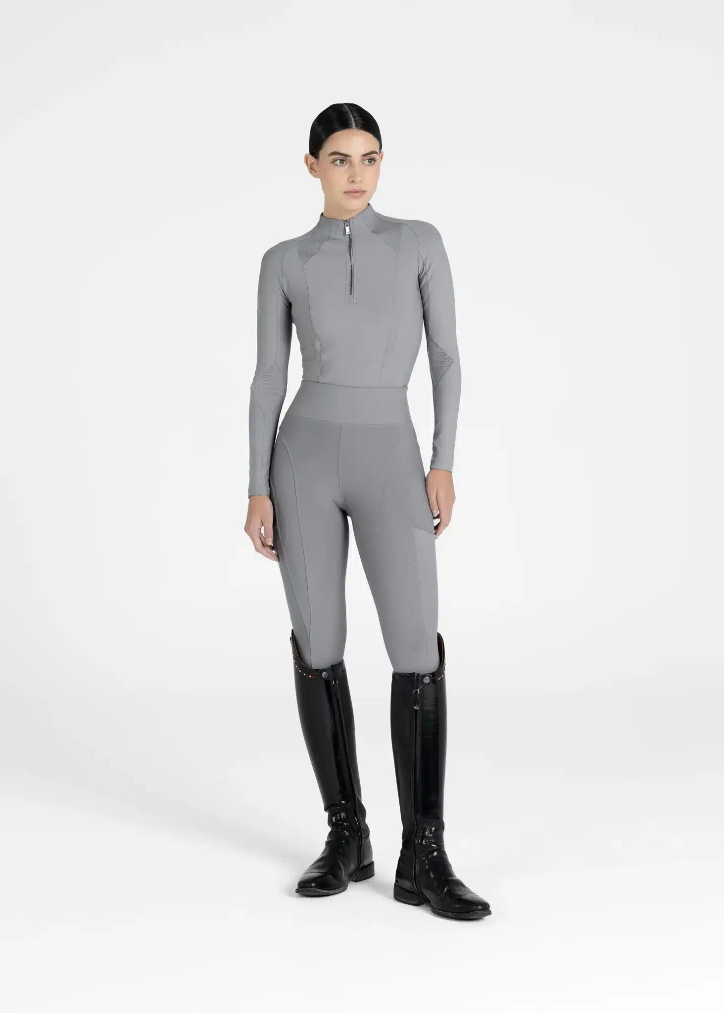 Maximilian Equestrian Frame Long Sleeve Base Layer Performance Riding Top by Maximilian Equestrian at Try a Bit