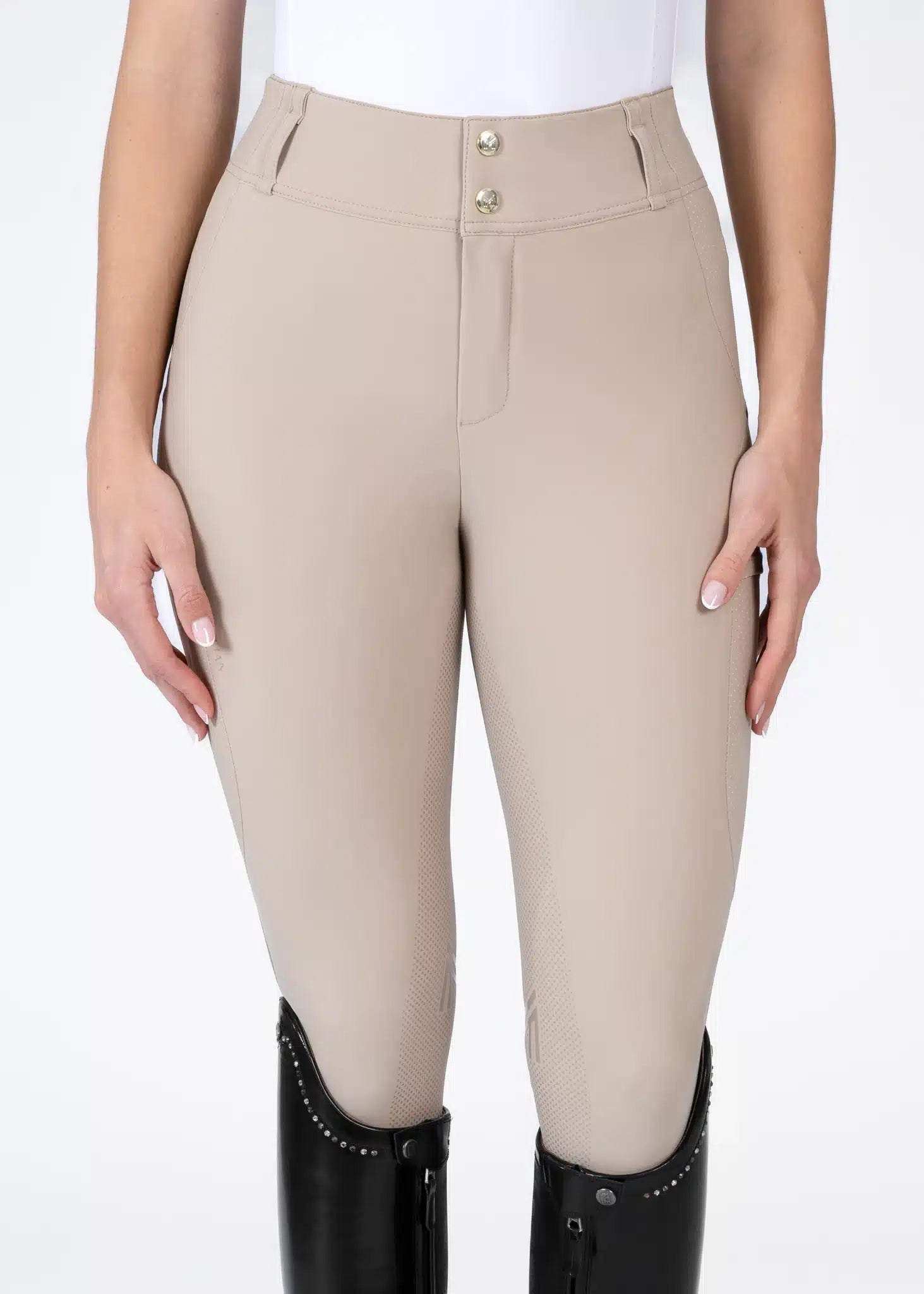Maximilian Equestrian Aero Breeches Beige by Maximilian Equestrian at Try a Bit