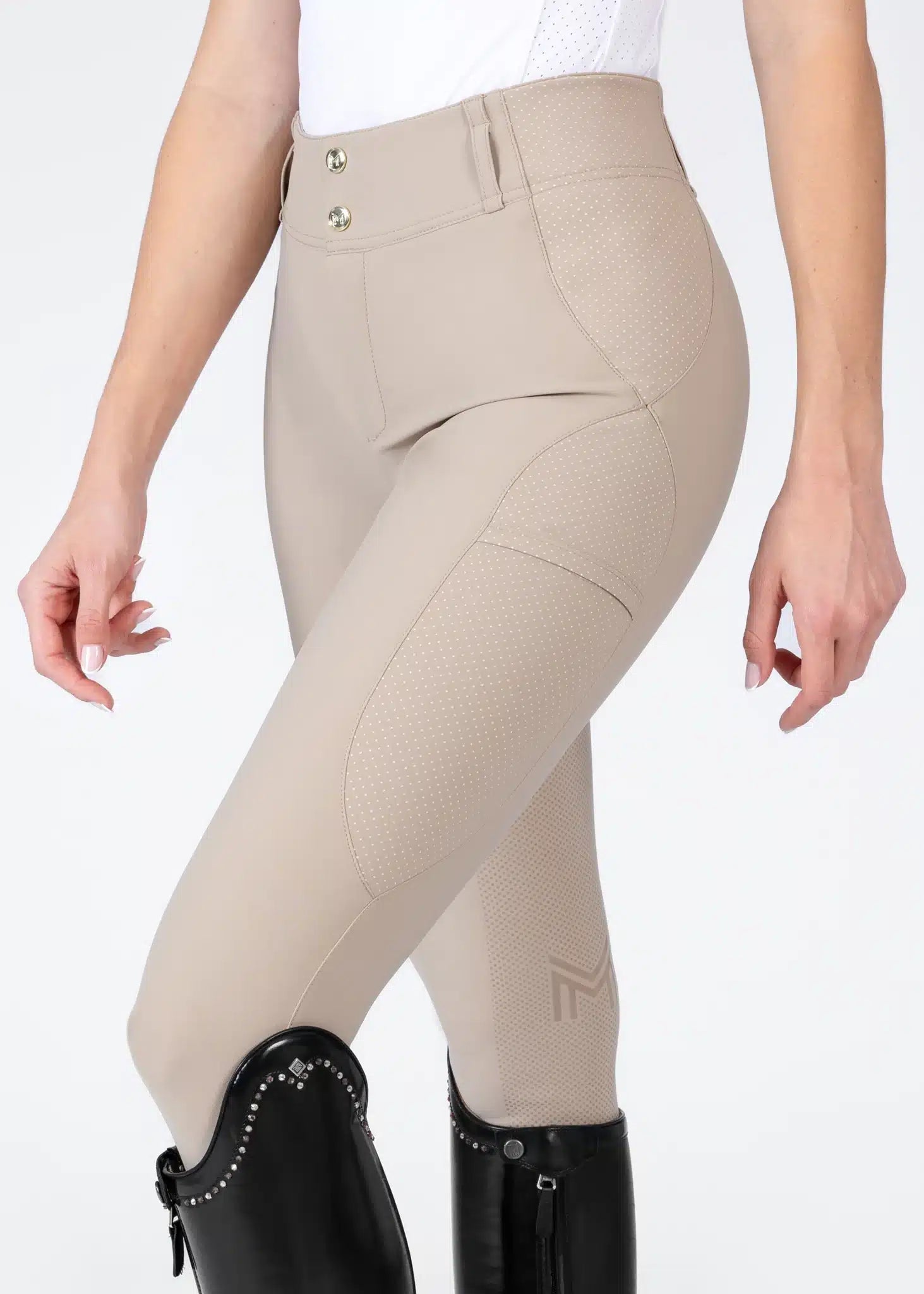 Maximilian Equestrian Aero Breeches Beige by Maximilian Equestrian at Try a Bit