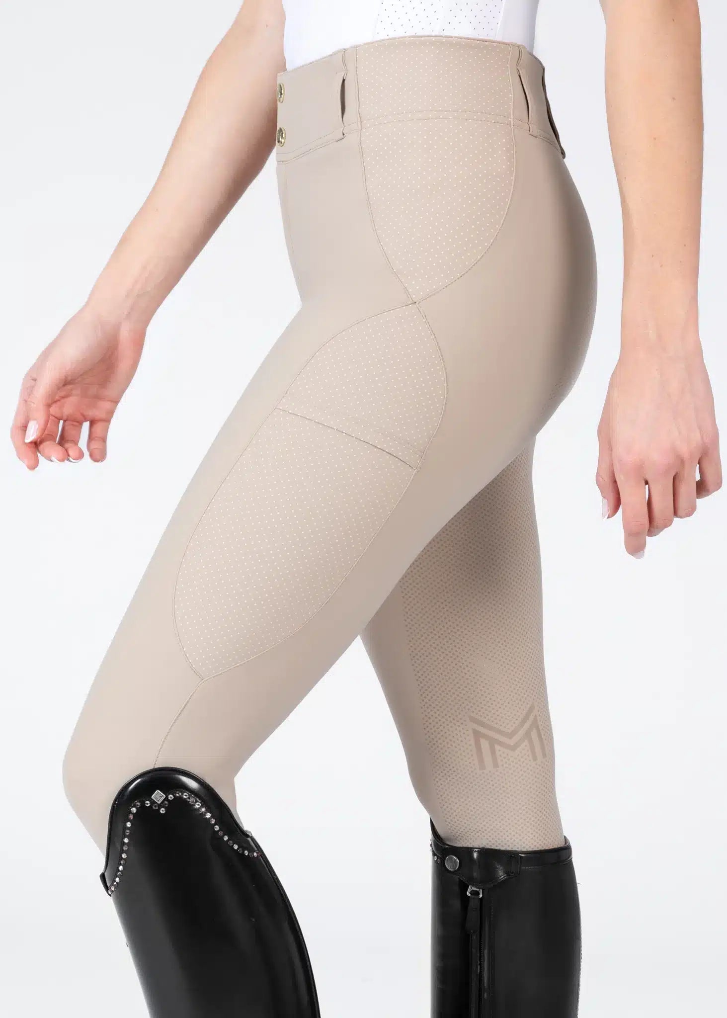 Maximilian Equestrian Aero Breeches Beige by Maximilian Equestrian at Try a Bit