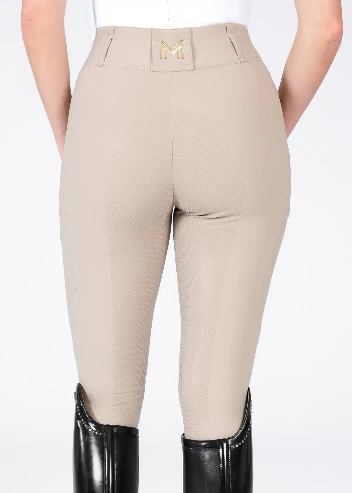 Maximilian Equestrian Aero Breeches Beige by Maximilian Equestrian at Try a Bit