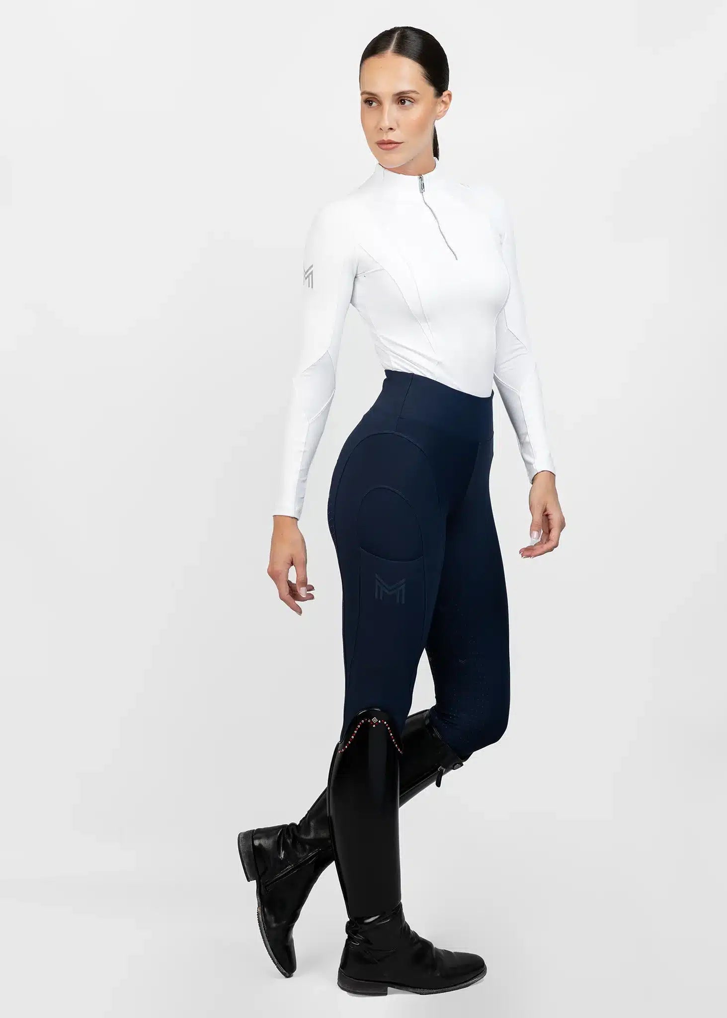 Maximilian Equestrian Frame Long Sleeve Base Layer Performance Riding Top by Maximilian Equestrian at Try a Bit