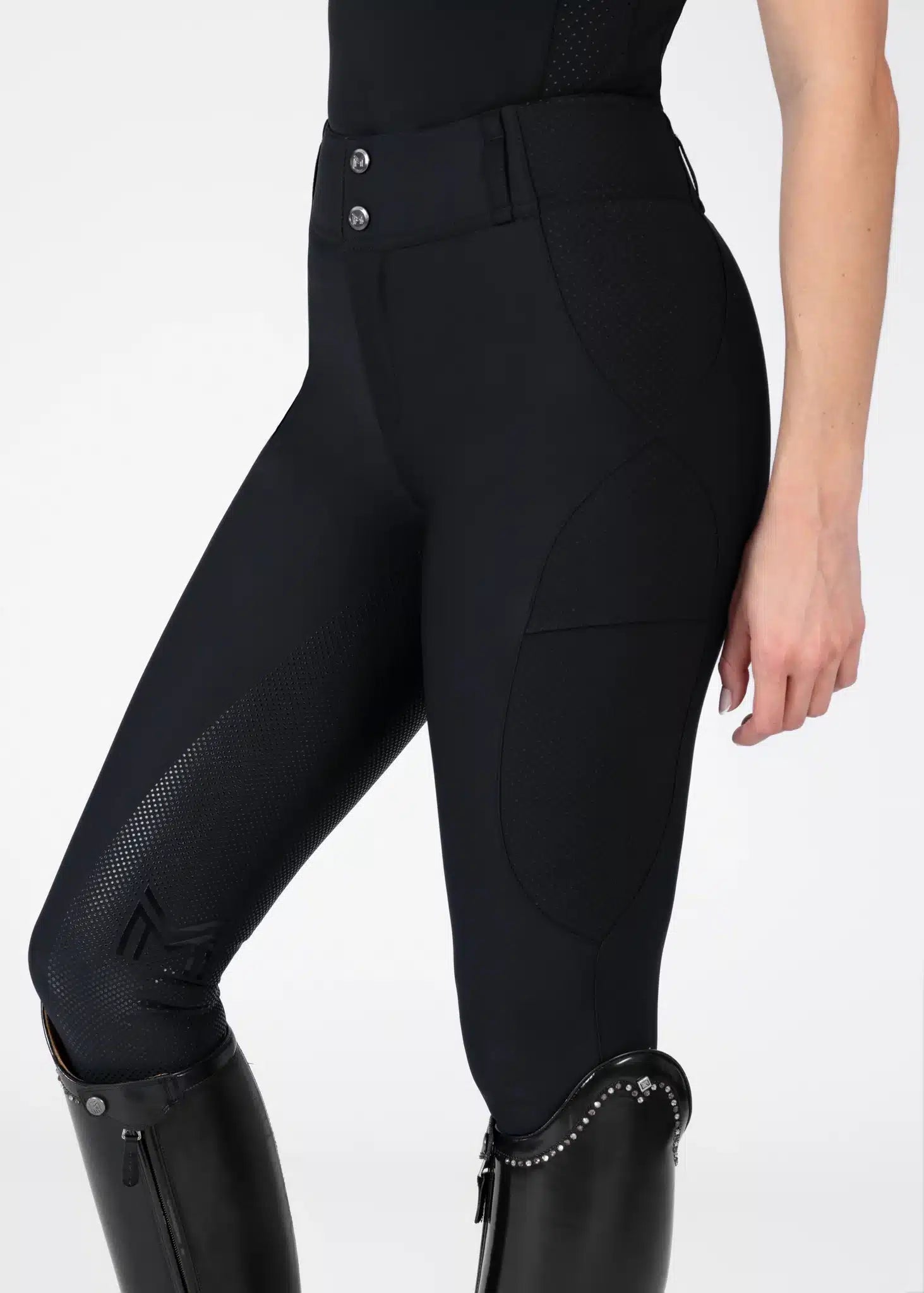 Maximilian Equestrian Aero Breeches Black by Maximilian Equestrian at Try a Bit