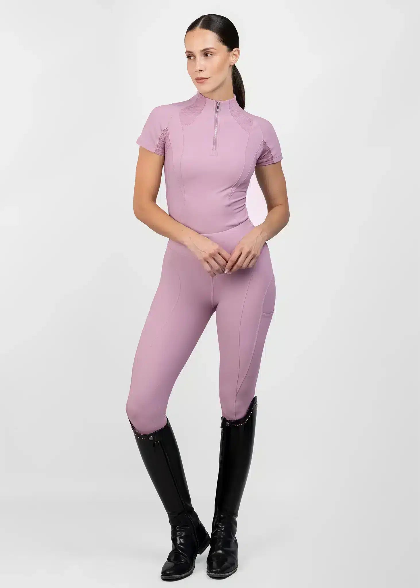 Maximilian Equestrian Frame Short Sleeve Base Layer - Performance Riding Top by Maximilian Equestrian at Try a Bit