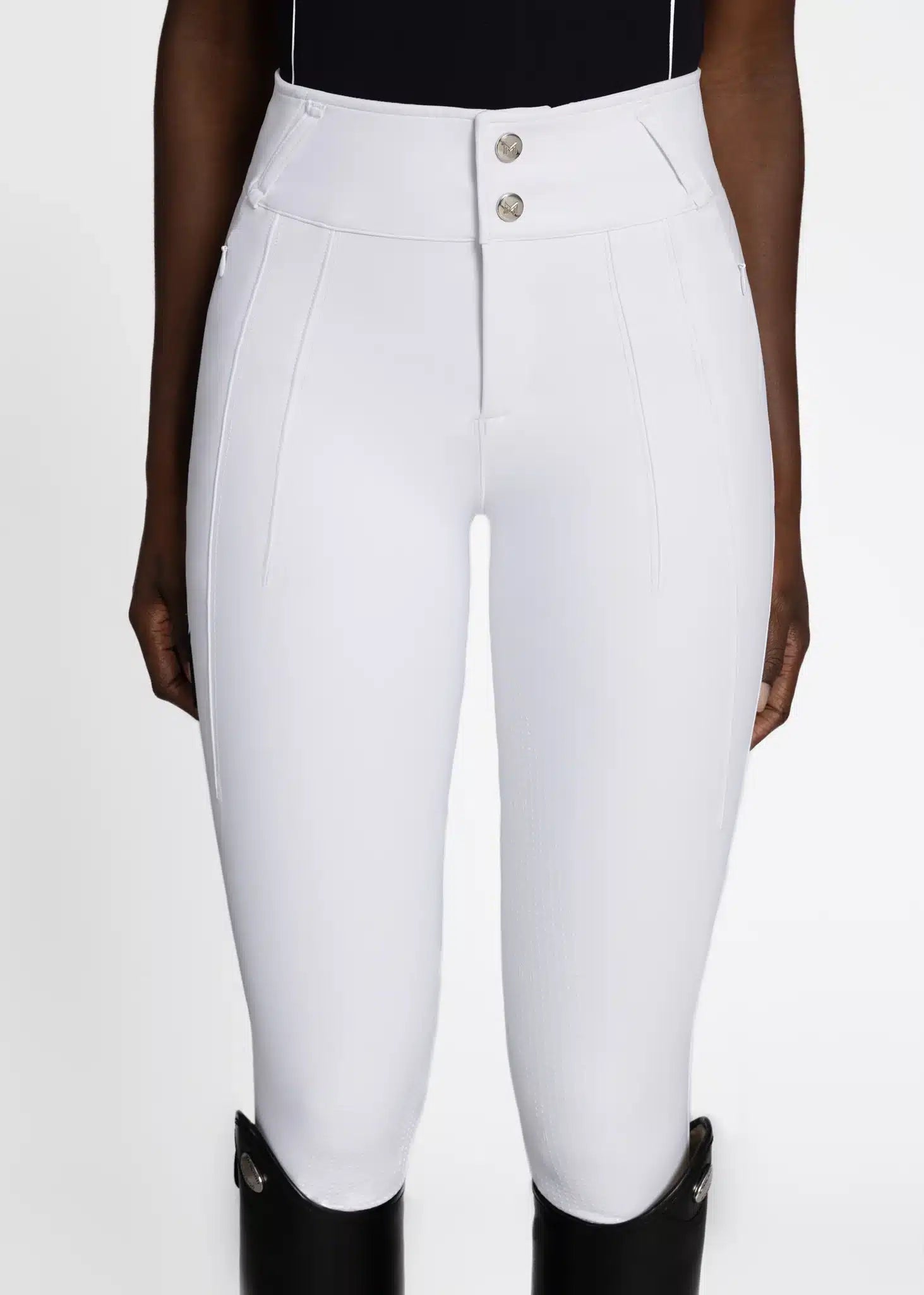 Maximilian Equestrian Vision Breeches White by Maximilian Equestrian at Try A Bit