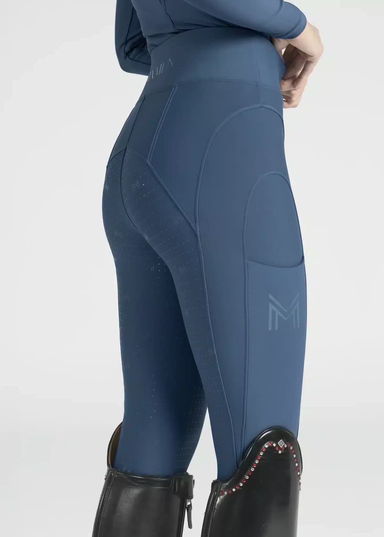 Maximilian Equestrian Outline Riding Leggings Sailor by Maximilian Equestrian at Try a Bit