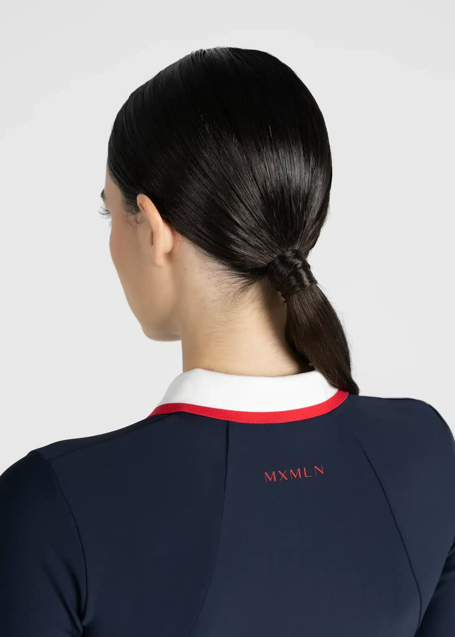 Maximilian Equestrian Concept Long Sleeve Polo Shirt (Navy) by Maximilian Equestrian at Try a Bit