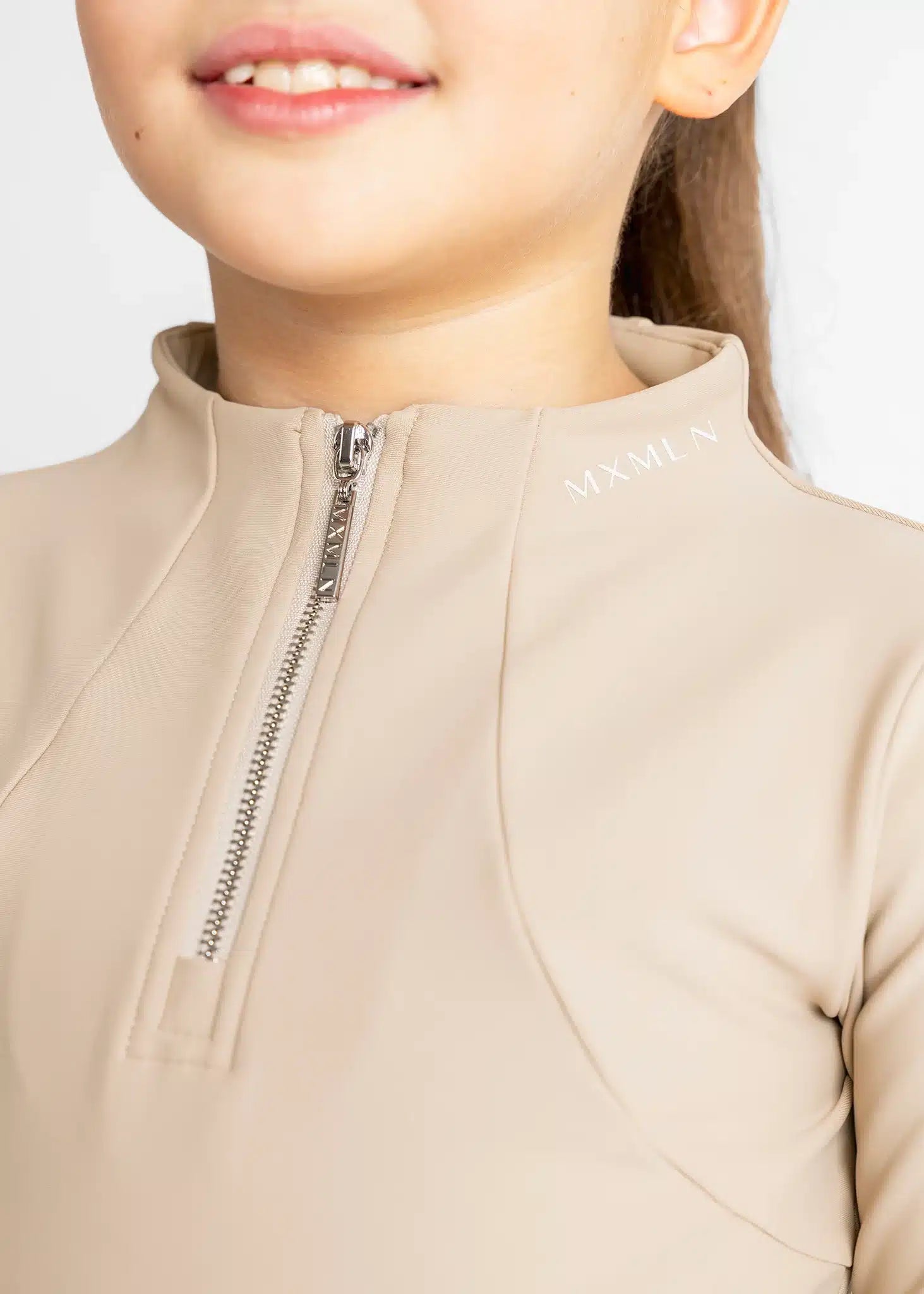 Maximilian Equestrian YR Long Sleeve Base Layer (Beige) by Maximilian Equestrian at Try a Bit