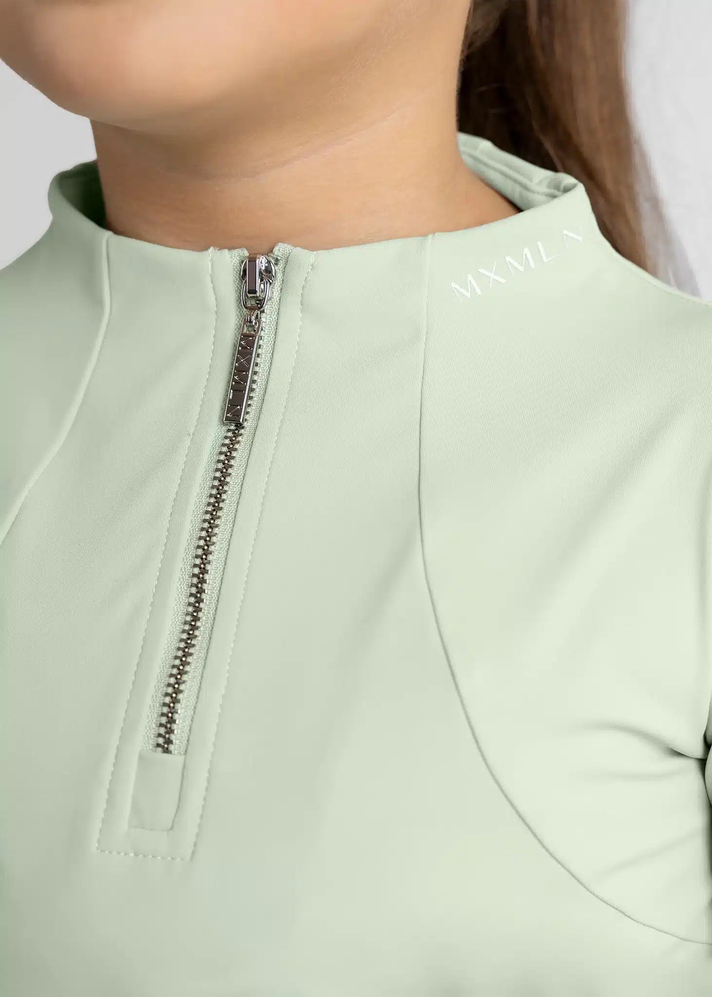 Maximilian Equestrian YR Long Sleeve Base Layer (Sage Green) by Maximilian Equestrian at Try a Bit