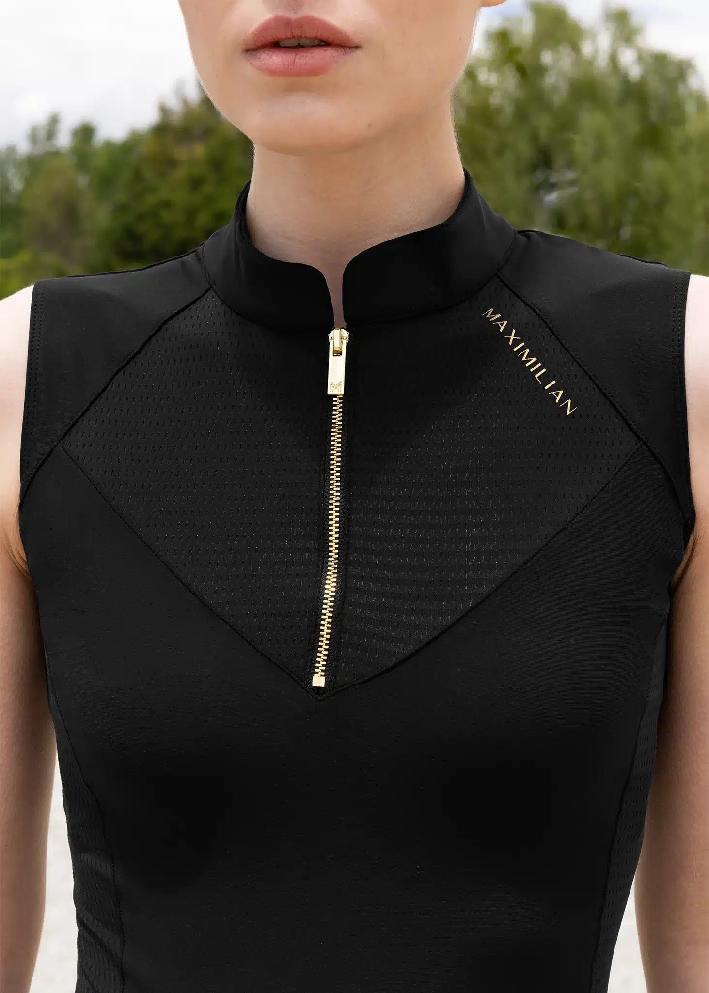 Maximilian Equestrian Miral Sleeveless Base Layer (Black) by Maximilian Equestrian at Try a Bit