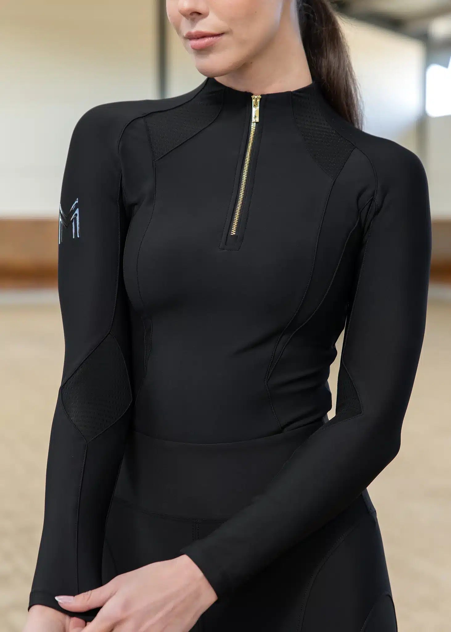 Maximilian Equestrian Frame Long Sleeve Base Layer Performance Riding Top by Maximilian Equestrian at Try a Bit