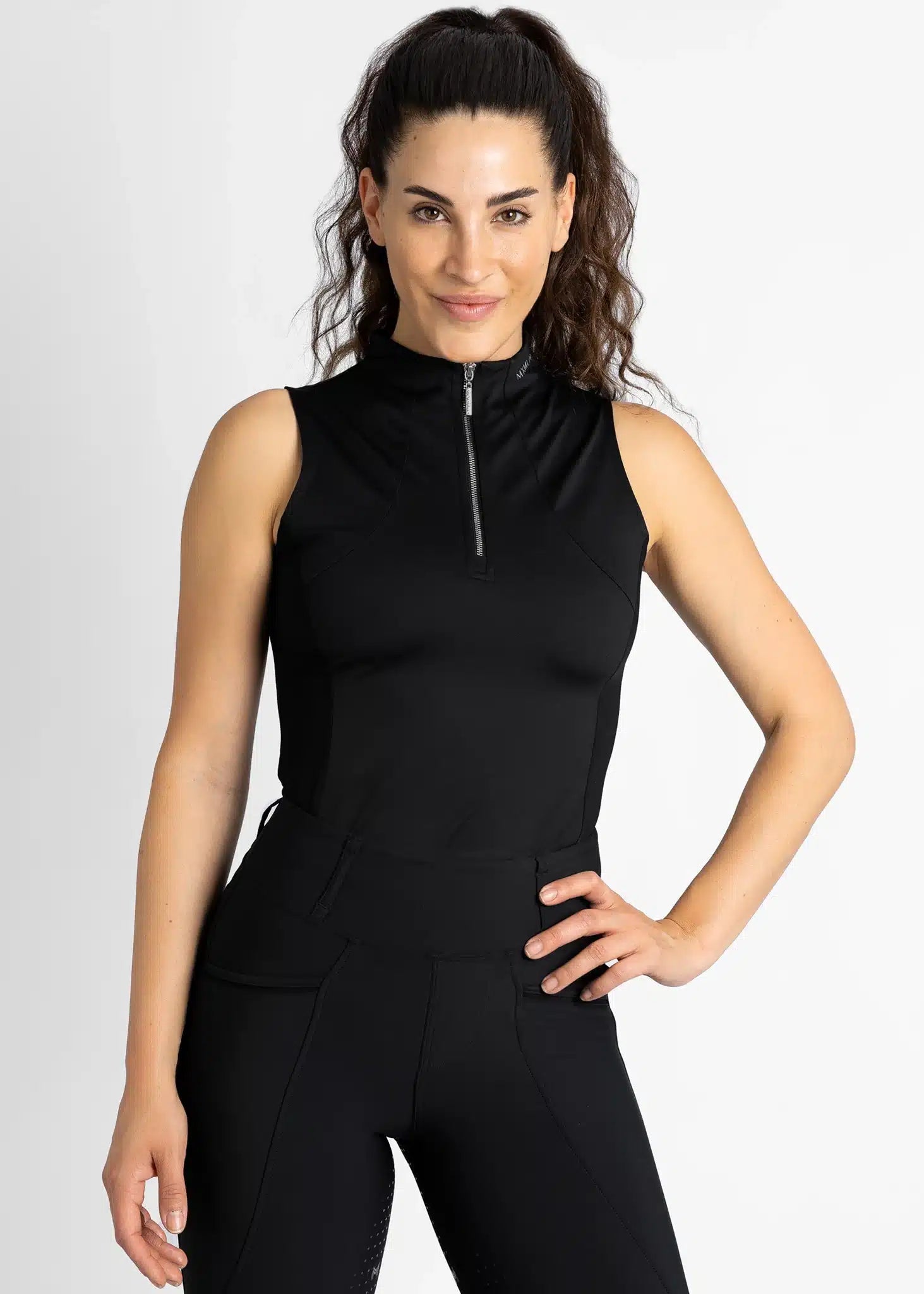 Maximilian Equestrian Sleeveless Base Layer (Black) by Maximilian Equestrian at Try a Bit