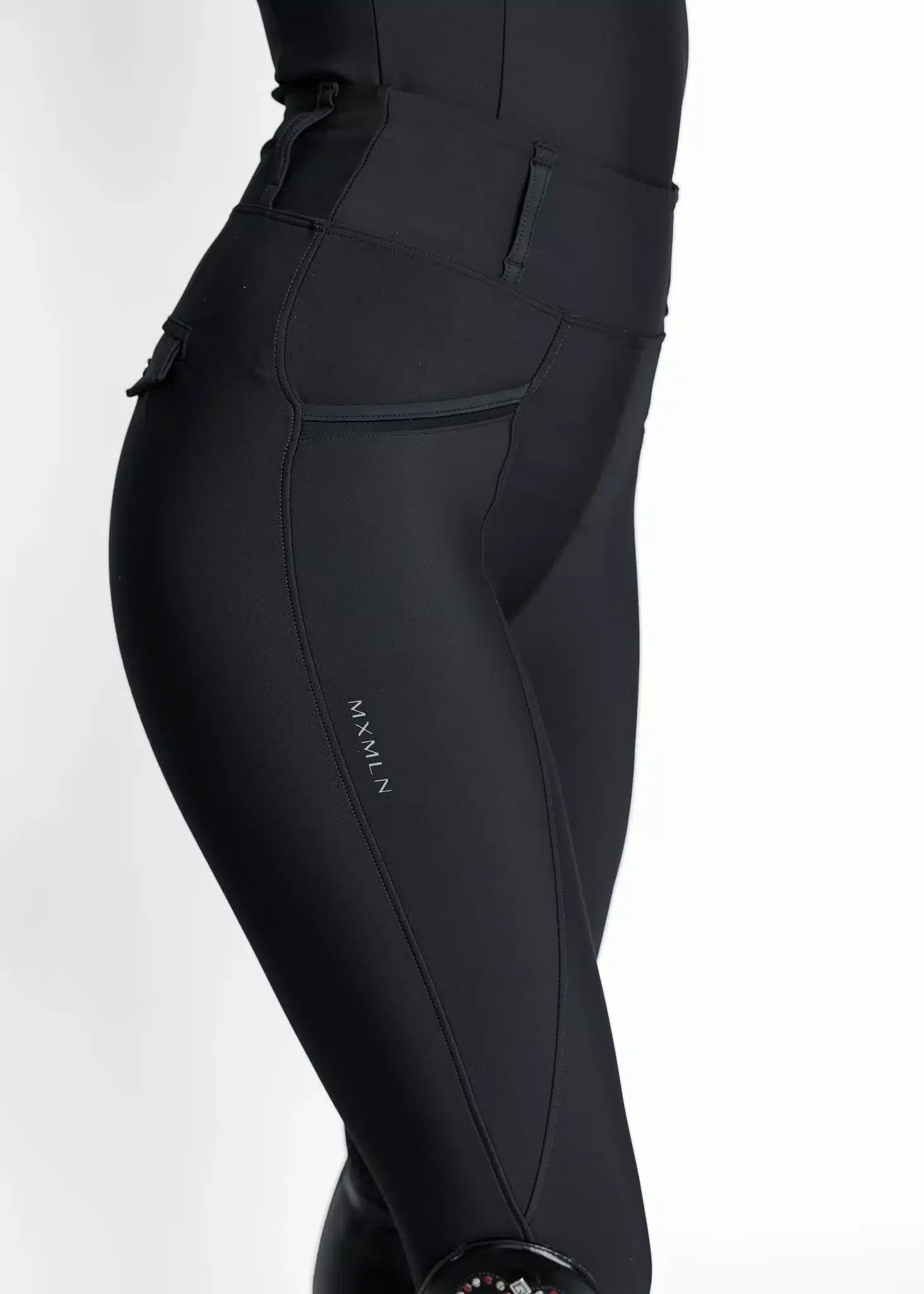 Maximilian Equestrian Pro Riding Leggings Black by Maximilian Equestrian at Try a Bit