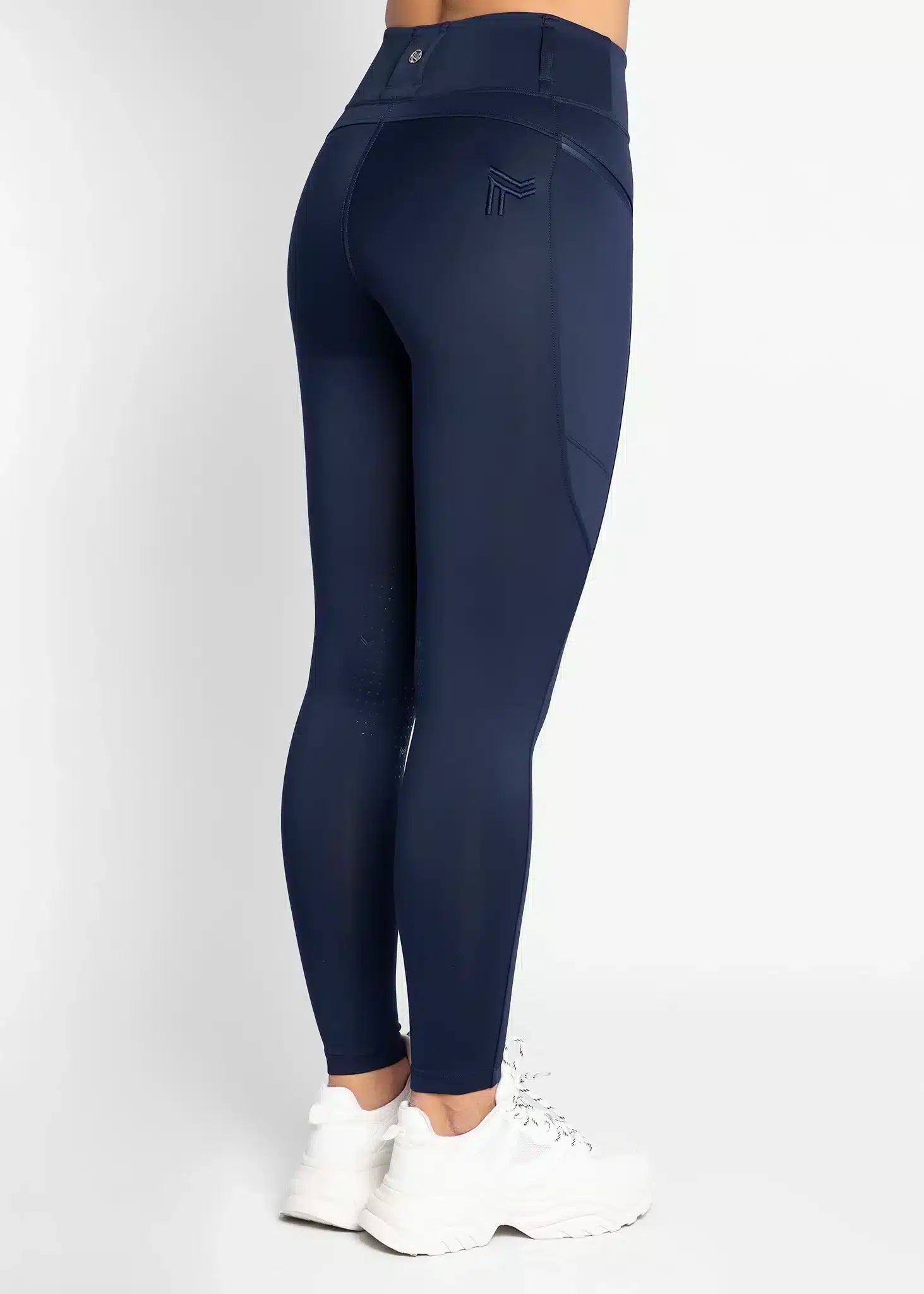 Maximilian Equestrian Studio Riding Leggings Navy by Maximilian Equestrian at Try a Bit