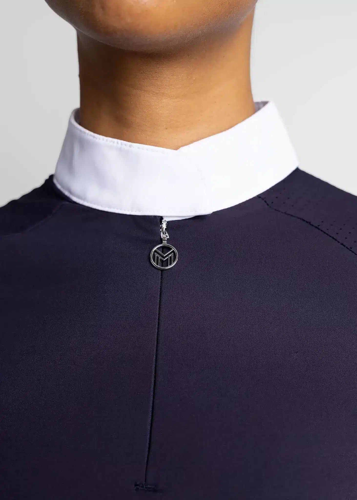 Maximilian Equestrian Air Short Sleeve Show Shirt Navy by Maximilian Equestrian at Try a Bit