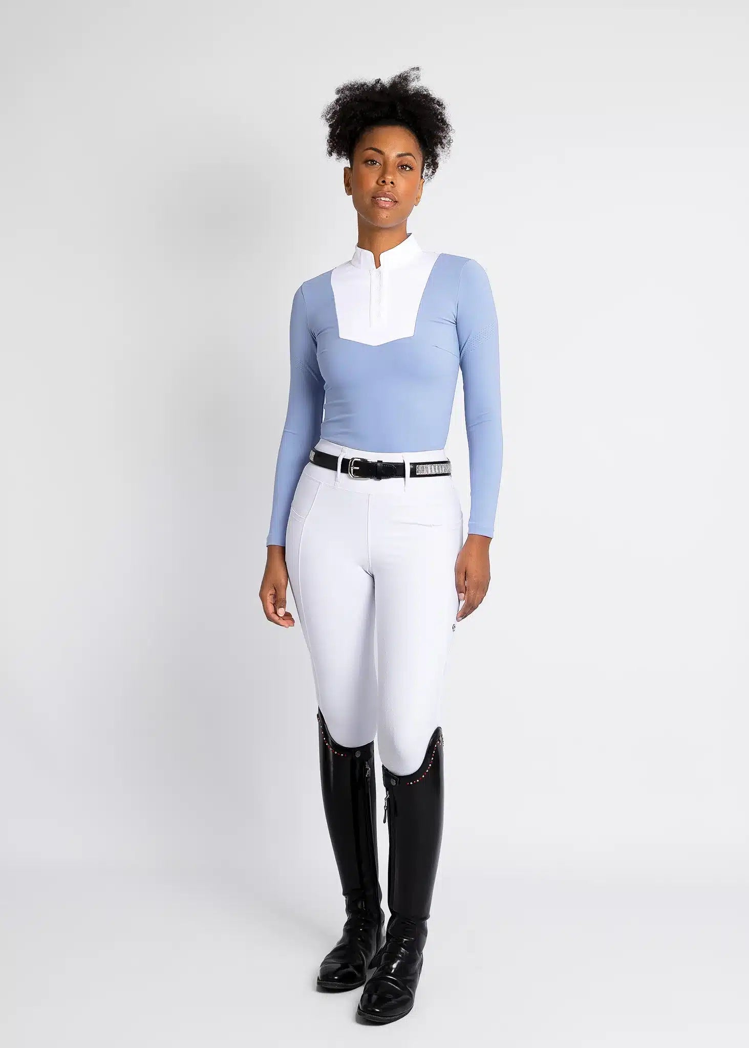 Maximilian Equestrian Studio Riding Leggings White by Maximilian Equestrian at Try a Bit