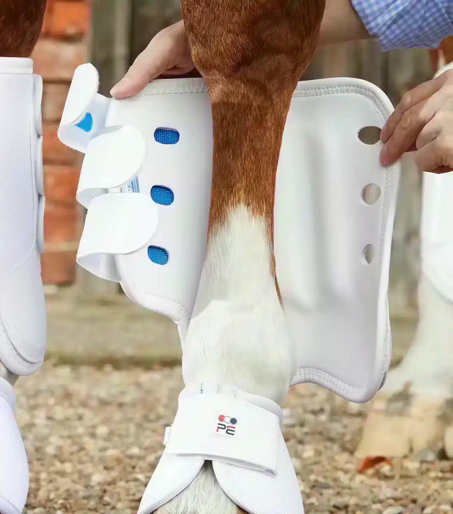 Premier Equine Air Cooled Original Eventing Boots - Front by Premier Equine at Try a Bit