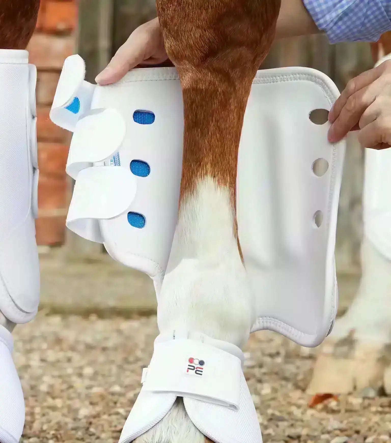 Premier Equine Air Cooled Original Eventing Boots - Front by Premier Equine at Try A Bit