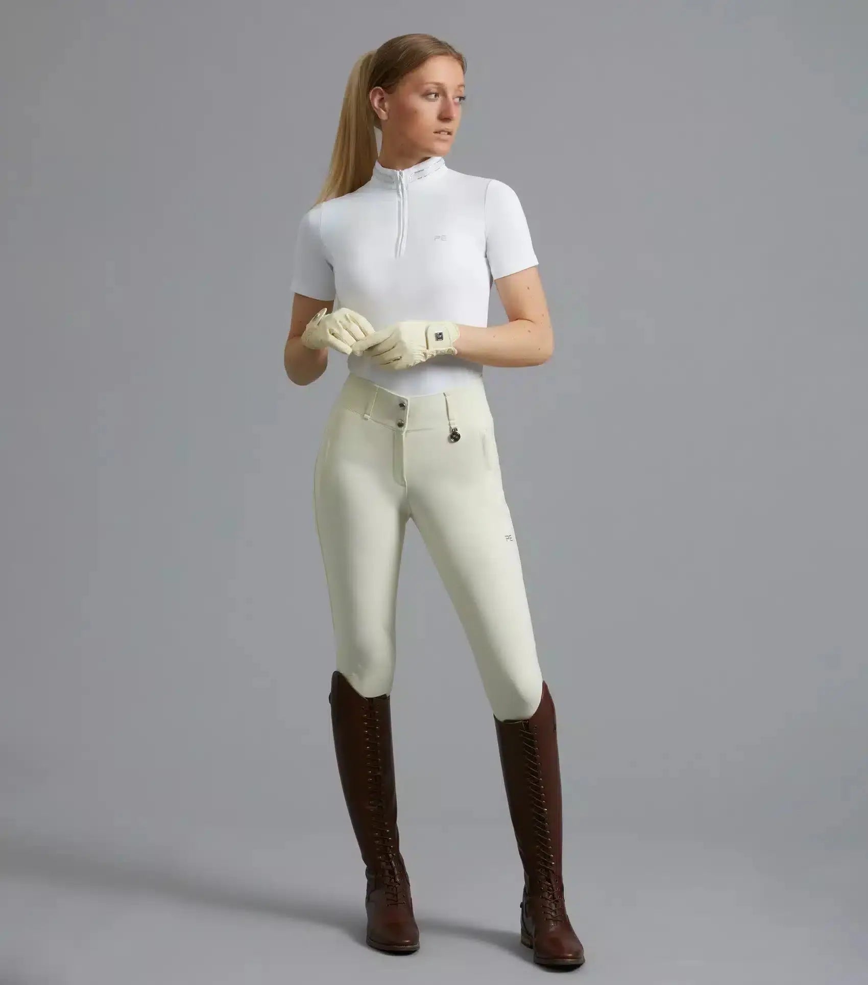 Premier Equine Aradina Ladies Full Seat Gel Competition Riding Breeches by Premier Equine at Try a Bit