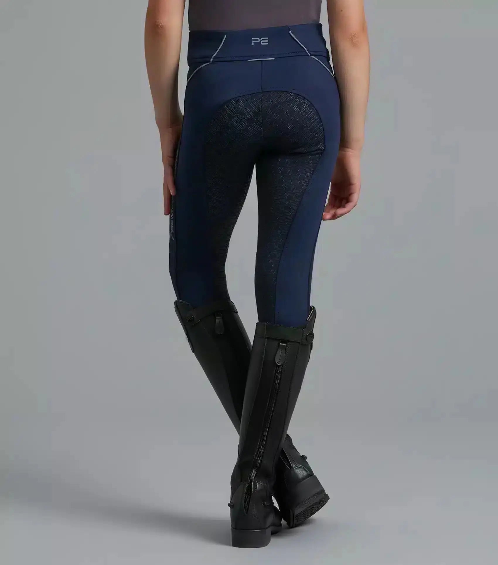 Premier Equine Astrid Girls Full Seat Gel Pull On Riding Tights by Premier Equine at Try A Bit