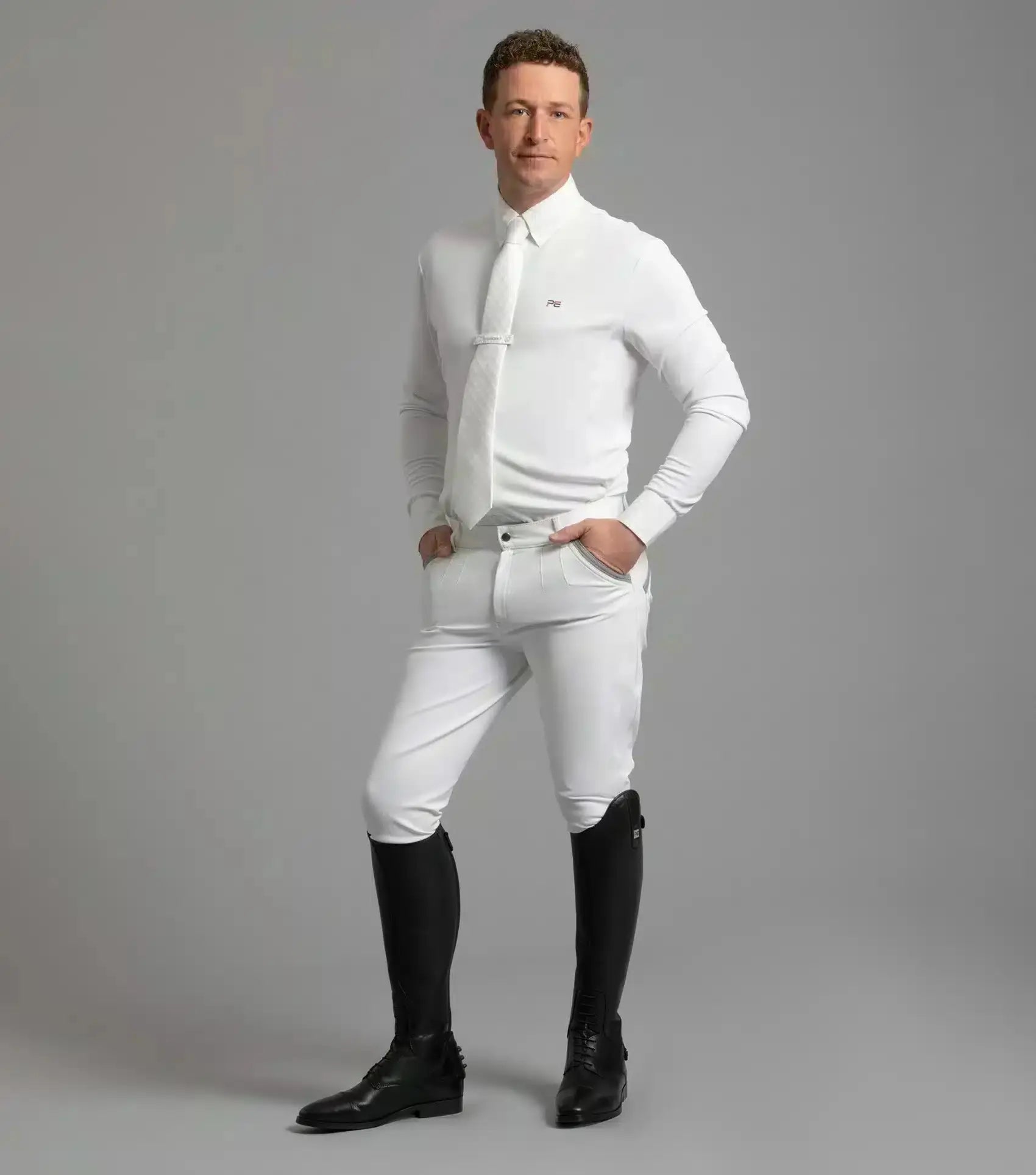 Premier Equine Barusso Men's Gel Knee Competition Breeches by Premier Equine at Try A Bit