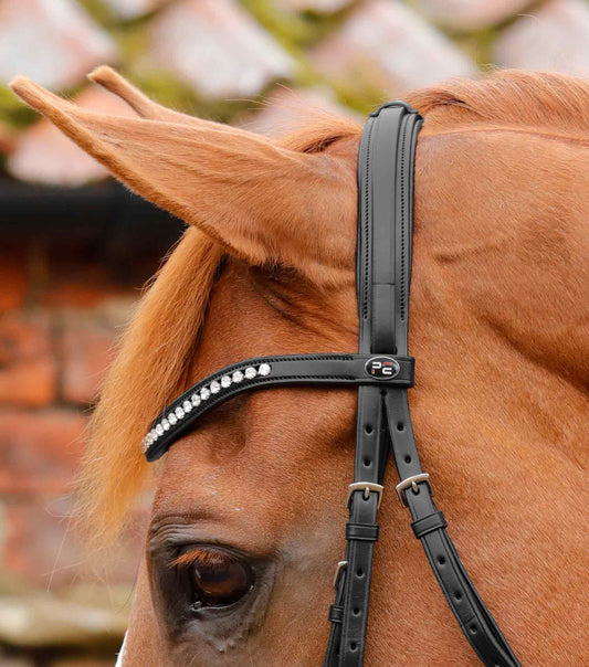 Premier Equine Bellissima Crank Bridle with Diamante Browband by Premier Equine at  Try a Bit