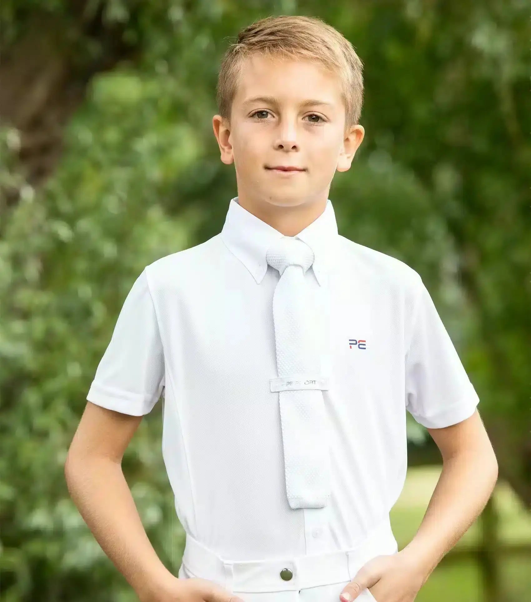 Premier Equine Mini Antonio Boy's Short Sleeve Show Shirt by Premier Equine at Try A Bit