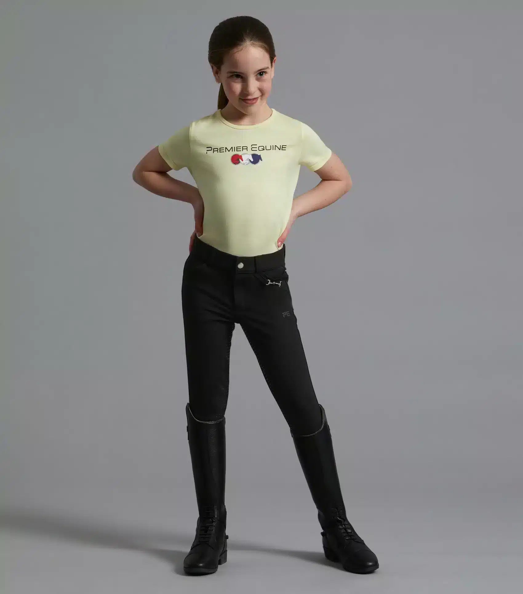 Premier Equine Brava Girls Full Seat Gel Riding Breeches by Premier Equine at Try a Bit