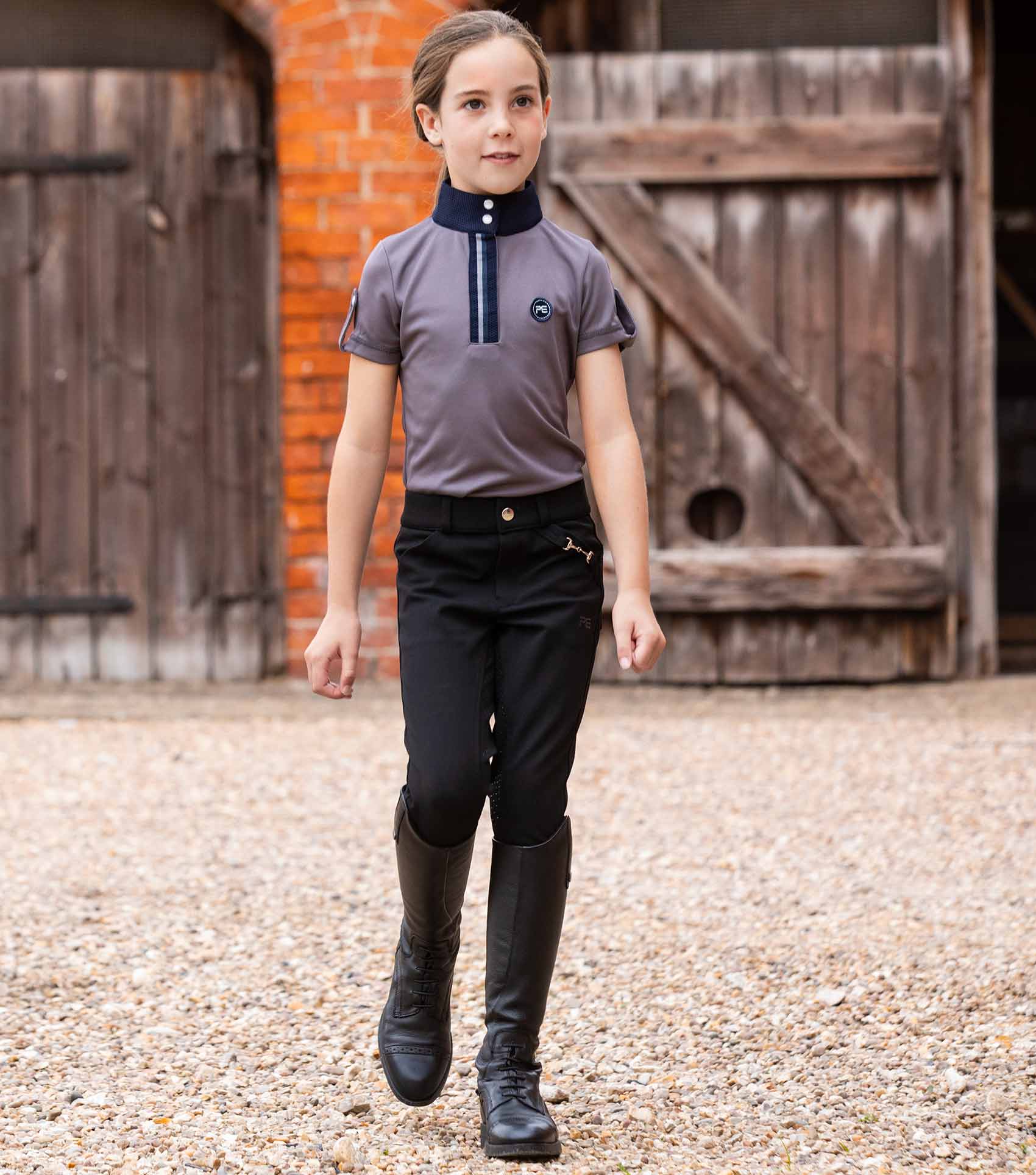 Premier Equine Brava Girls Full Seat Gel Riding Breeches by Premier Equine at Try a Bit