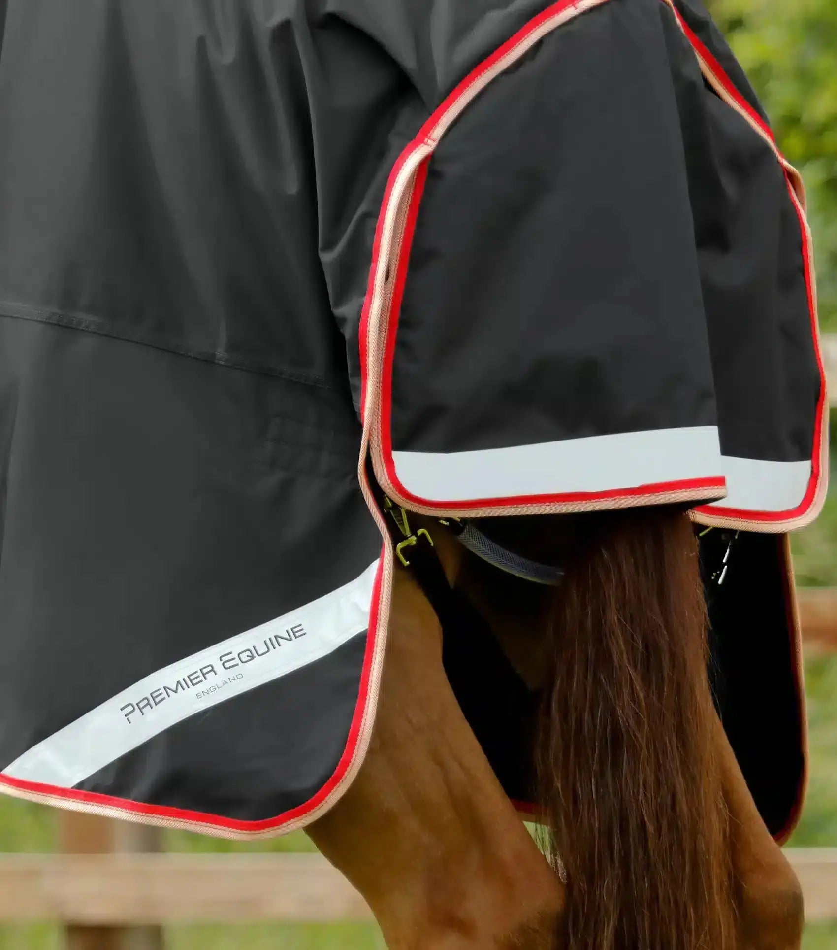 Premier Equine Buster 100g Turnout Rug with Snug-Fit Neck Cover by Premier Equine at Try a Bit