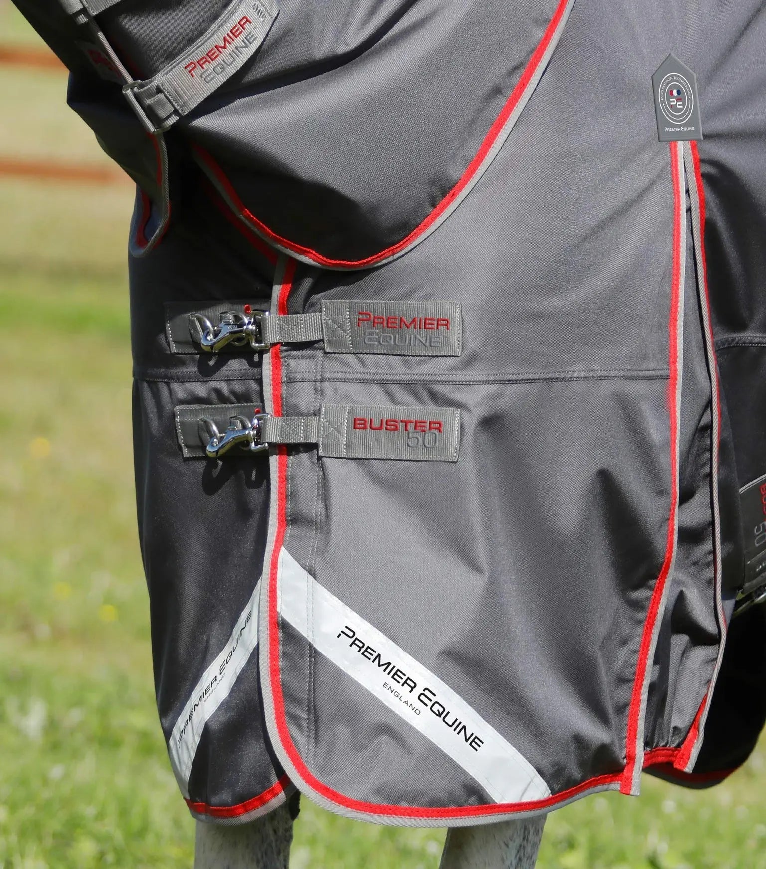 Premier Equine Buster 50g Turnout Rug with Snug-Fit Neck Cover by Premier Equine at Try a Bit