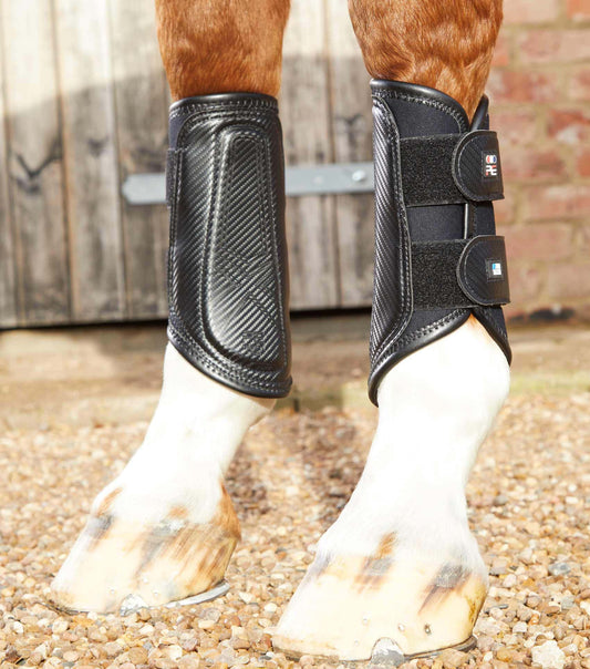Premier Equine Carbon Air-Tech Double Locking Brushing Boots by Premier Equine at Try a Bit