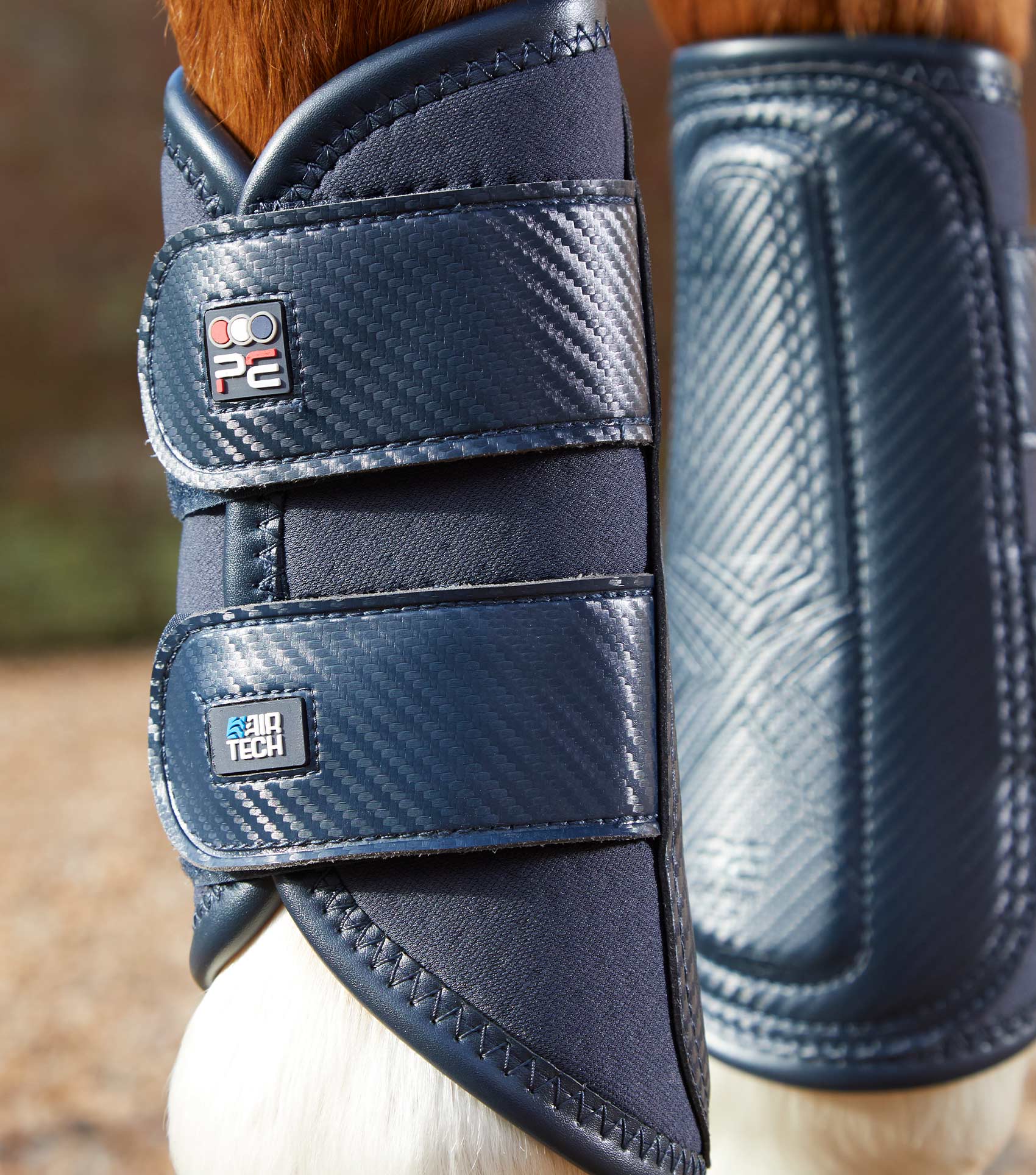 Premier Equine Carbon Air-Tech Double Locking Brushing Boots by Premier Equine at Try a Bit
