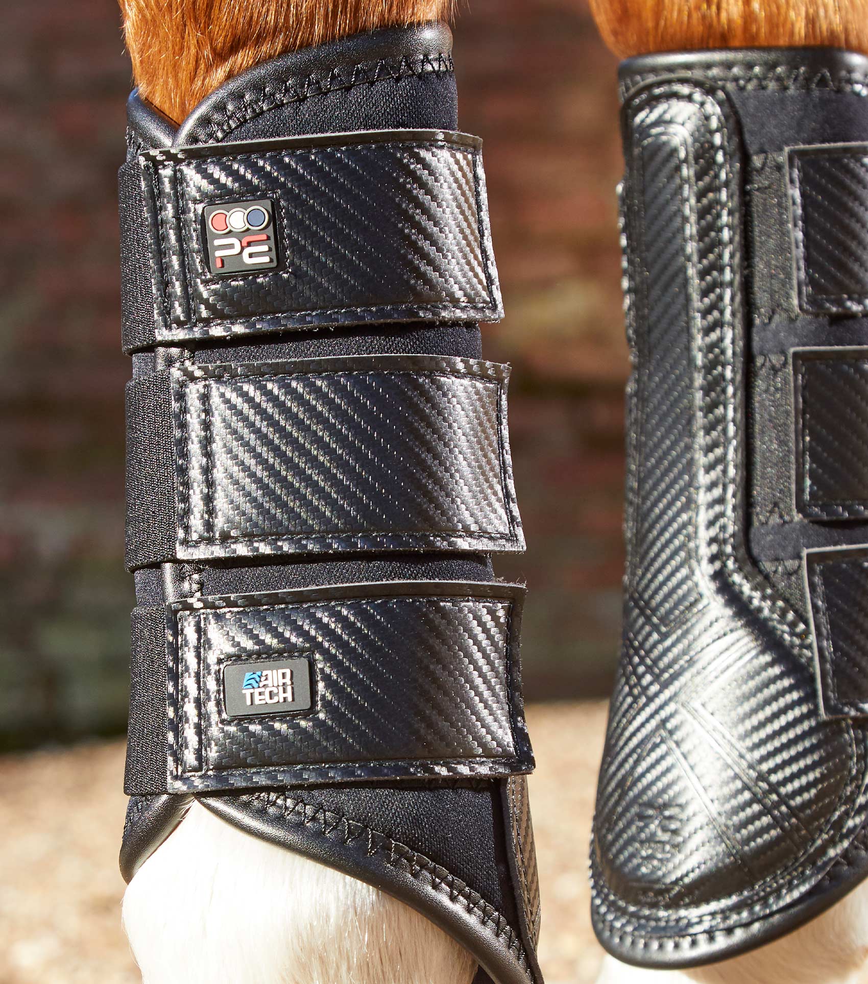 Premier Equine Carbon Air-Tech Single Locking Brushing Boots by Premier Equine at Try a Bit