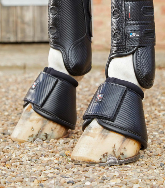 Premier Equine Carbon Wrap Over Reach Boots by Premier Equine at Try A Bit